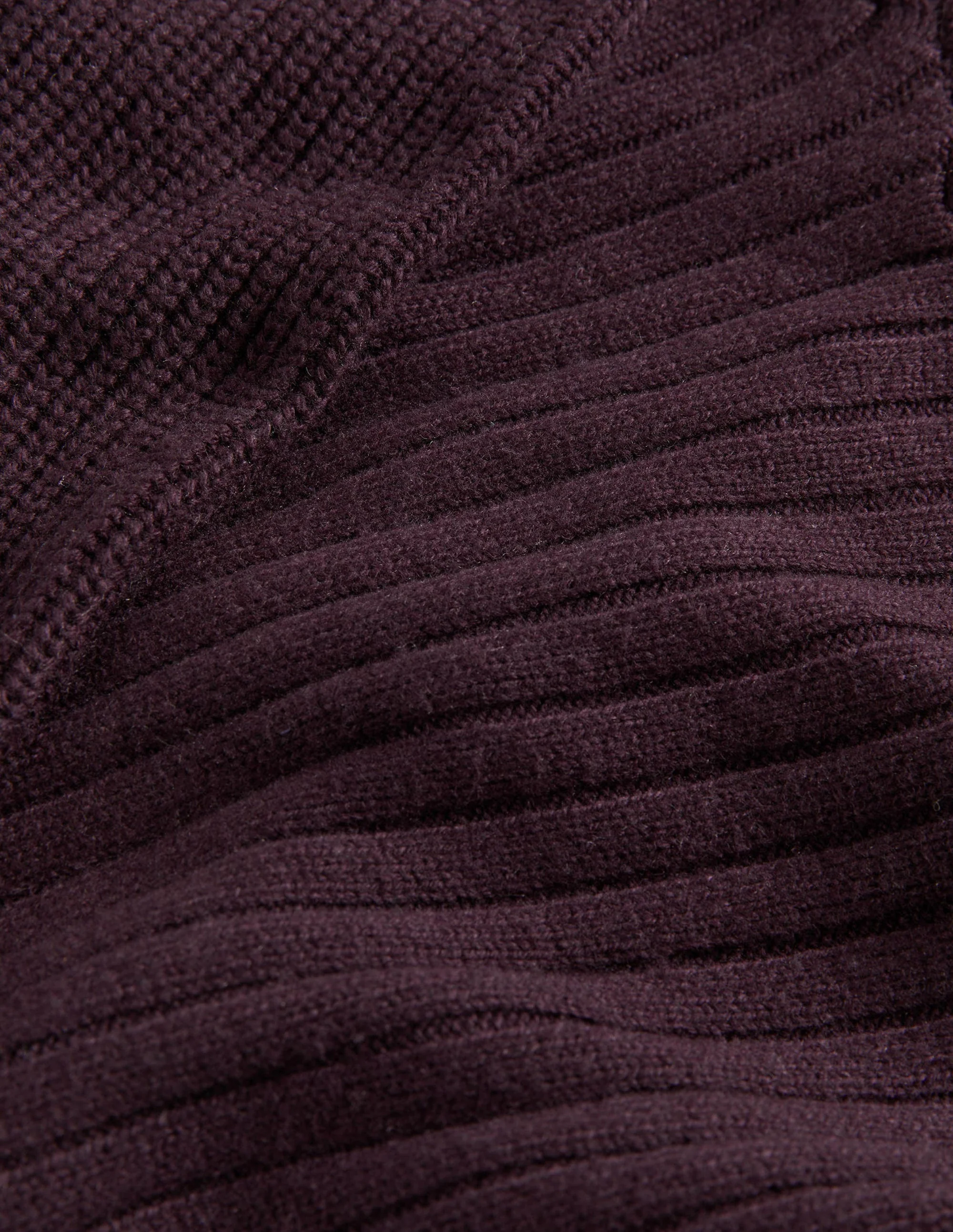 Pullover mit Herzausschnitt und Blousonärmeln-Feigen-Violett - Image 7