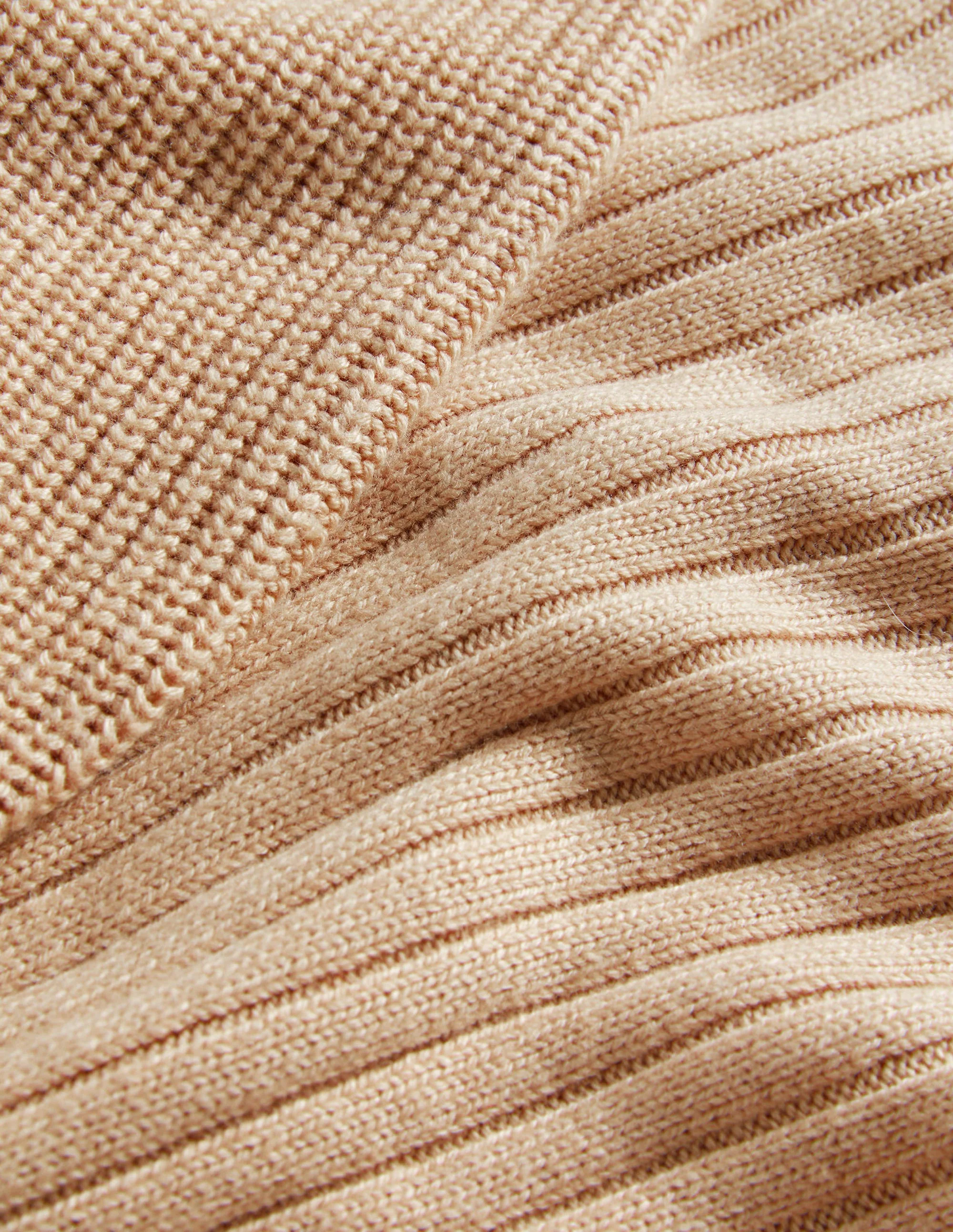 Pullover mit Herzausschnitt und Blousonärmeln-Mausbraun Melange - Image 7