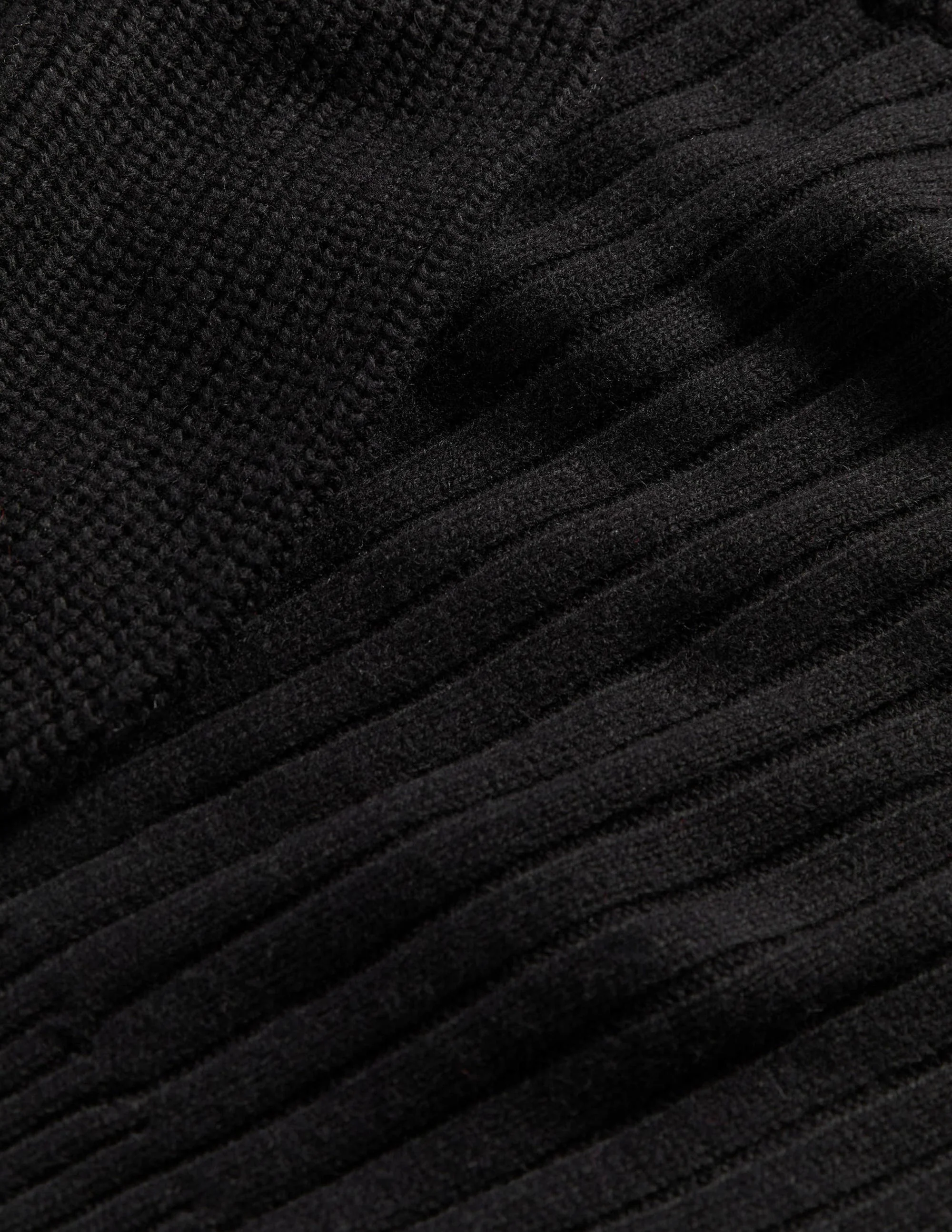 Pullover mit Herzausschnitt und Blousonärmeln-Schwarz - Image 6