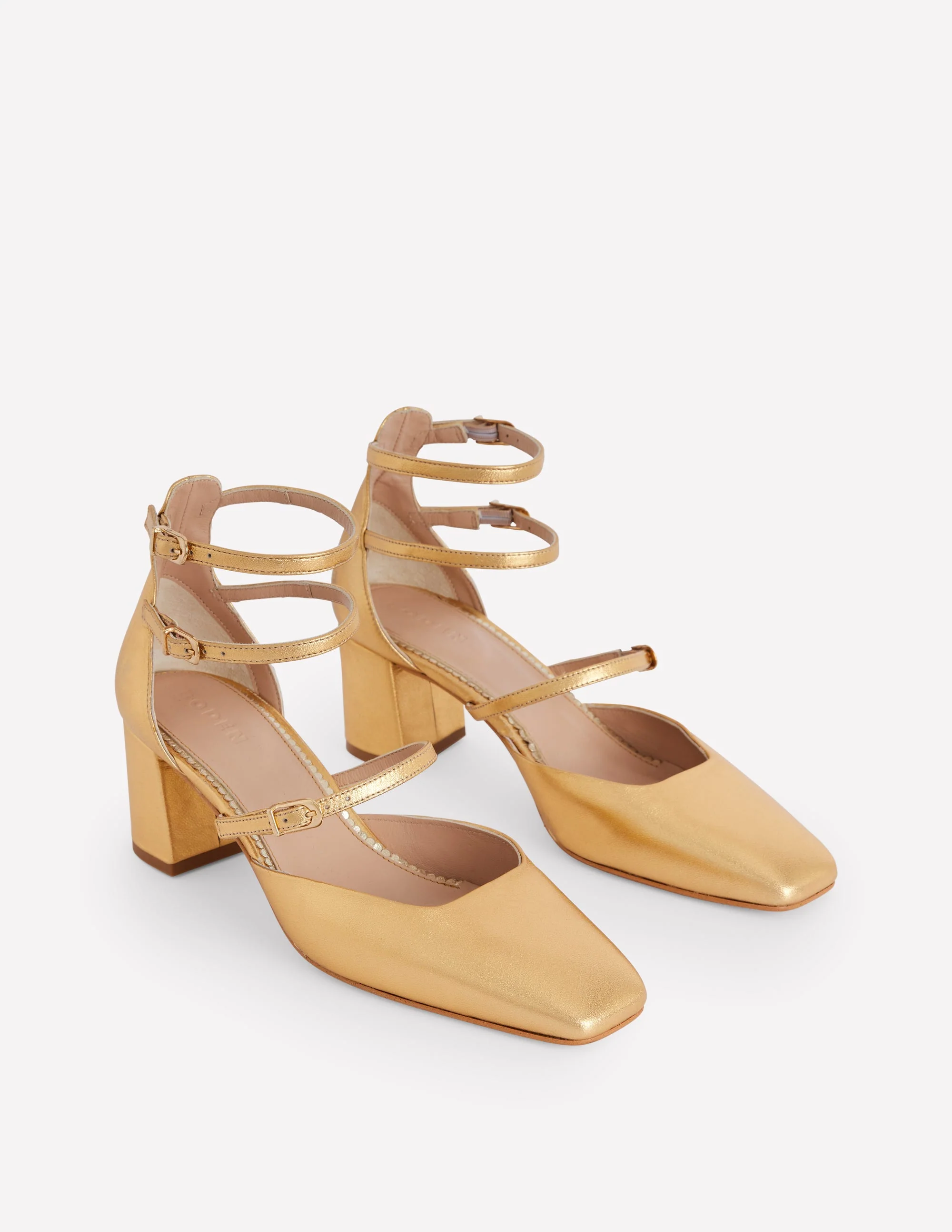 Pumps mit Riemchen und Blockabsatz-Aquamarine Bunny - Image 3