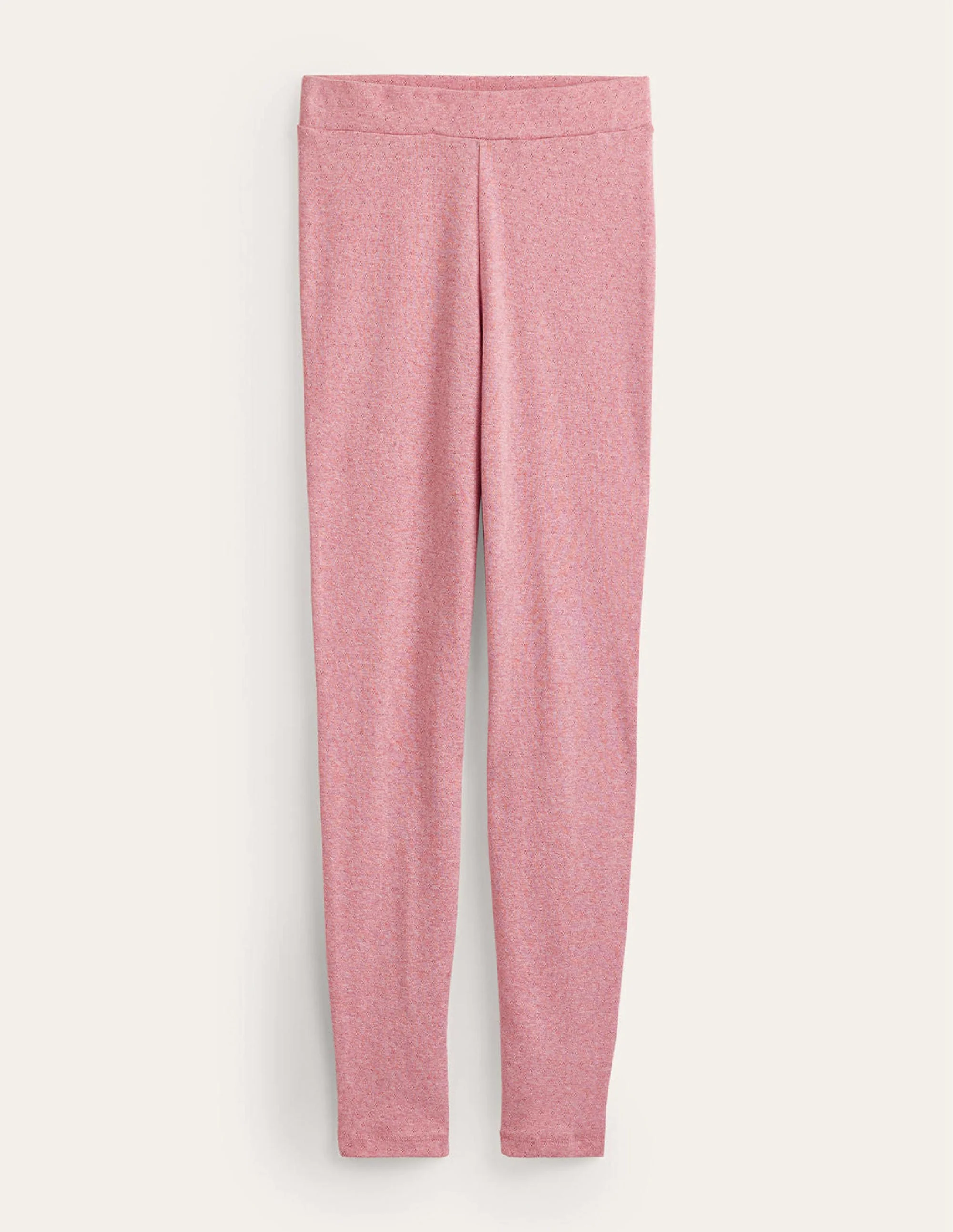 Pyjama-Leggings aus Jersey-Hellrosa Meliert - Image 5
