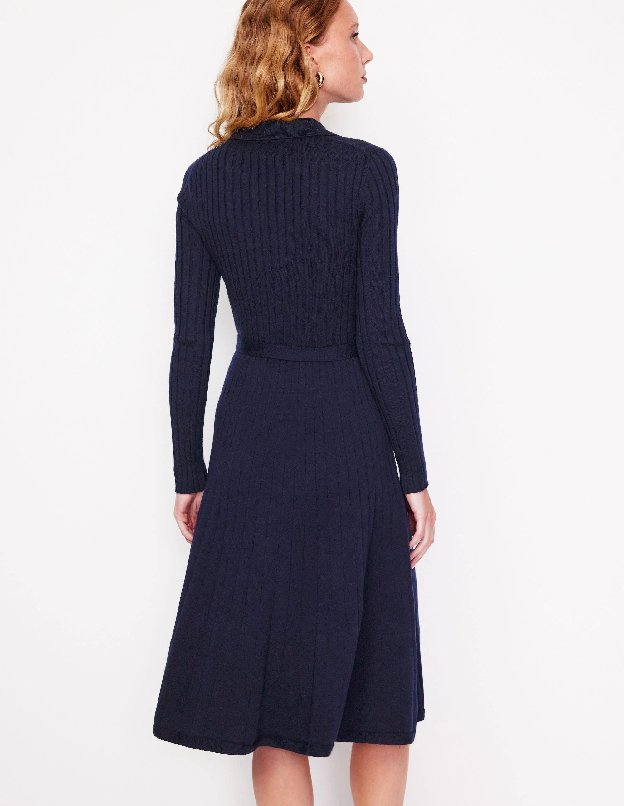Rachel Gestrickes Hemdblusenkleid-Aqua Marine Marl - Image 3