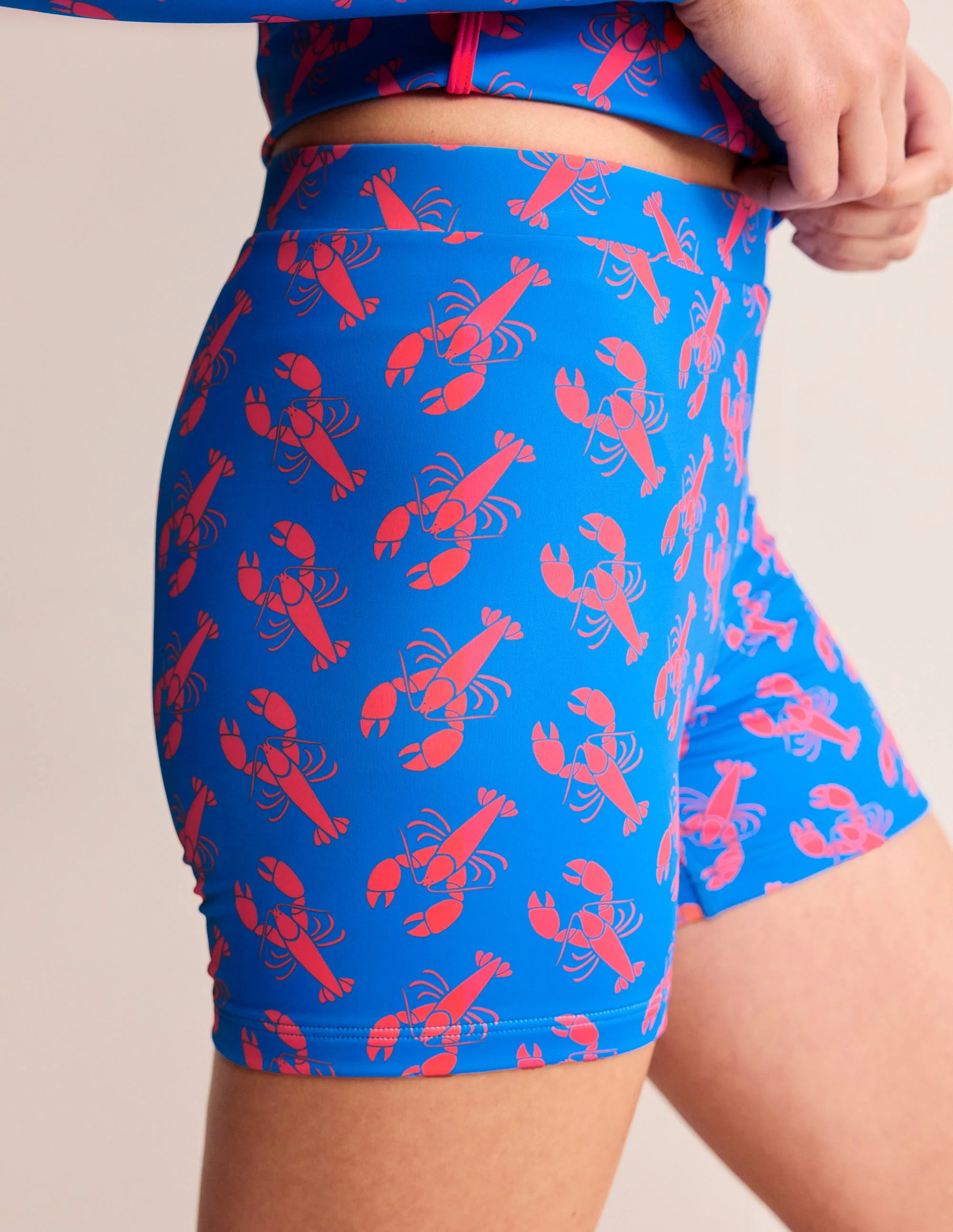 Radlerhose zum Schwimmen-Indigo Bunting, Hummer - Image 2