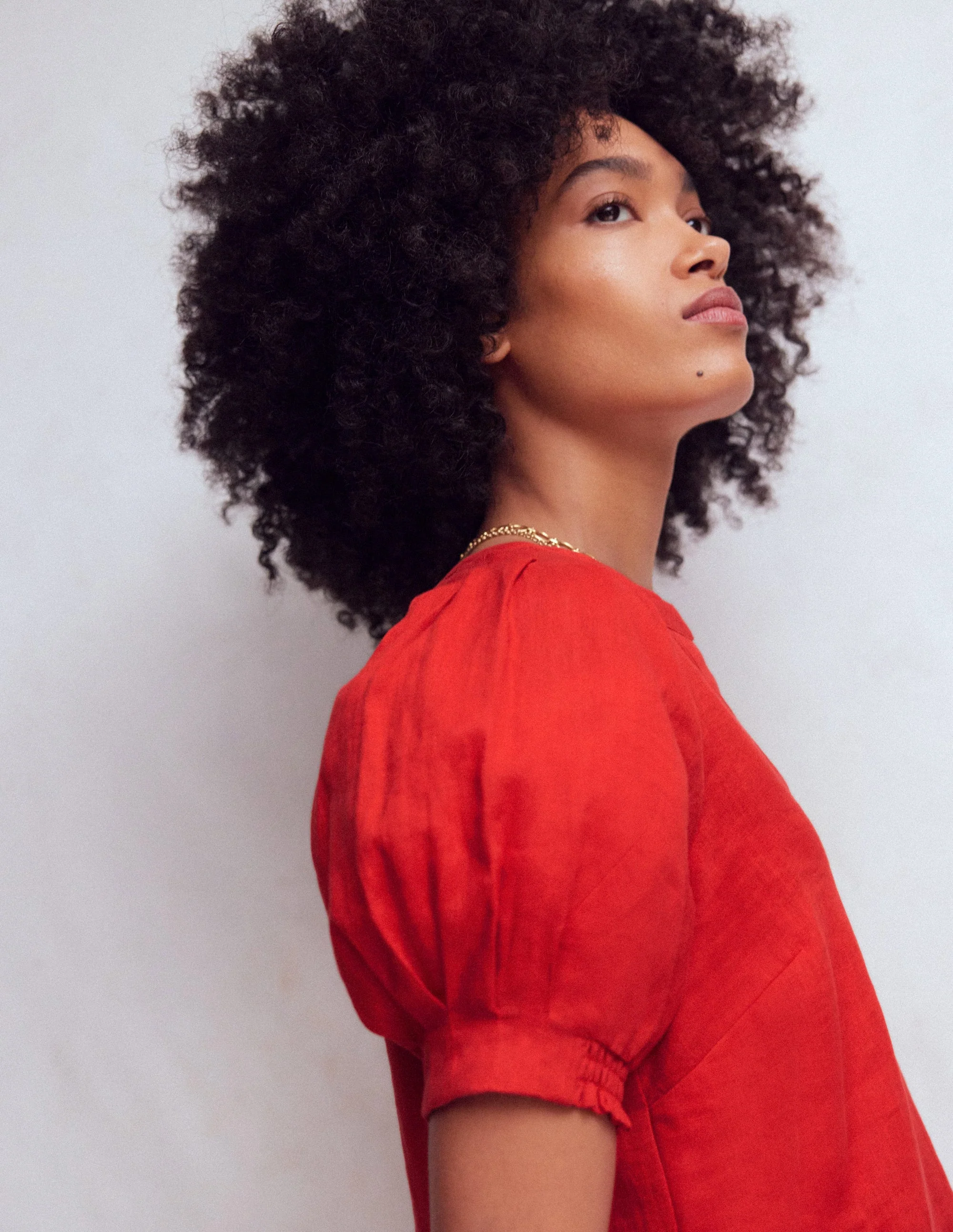 Rae Leinenoberteil-Blutorange - Image 2