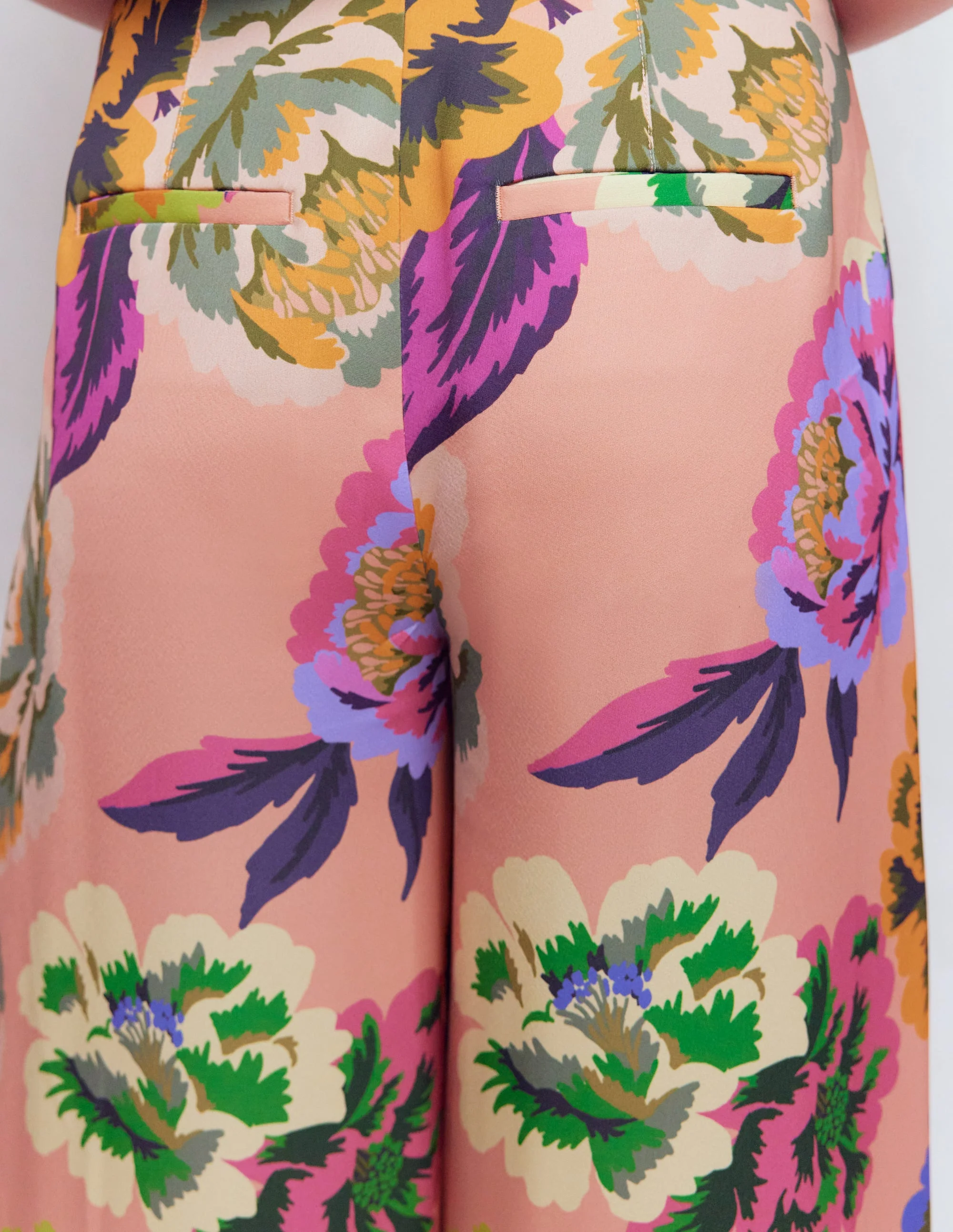 Regent Hose mit weitem Bein-Bunt, Opulente Blüten - Image 5