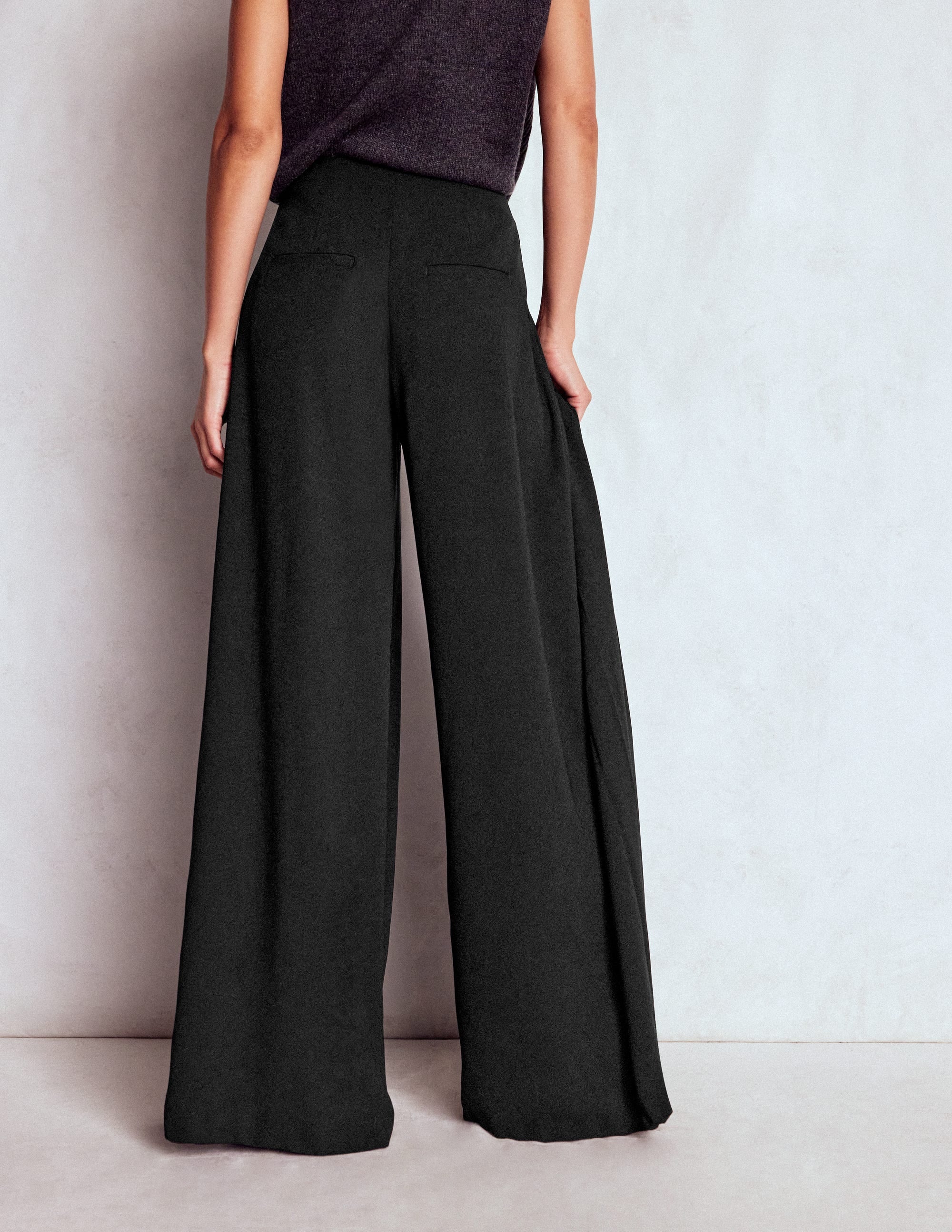 Regent Hose mit weitem Bein-Schwarz - Image 3