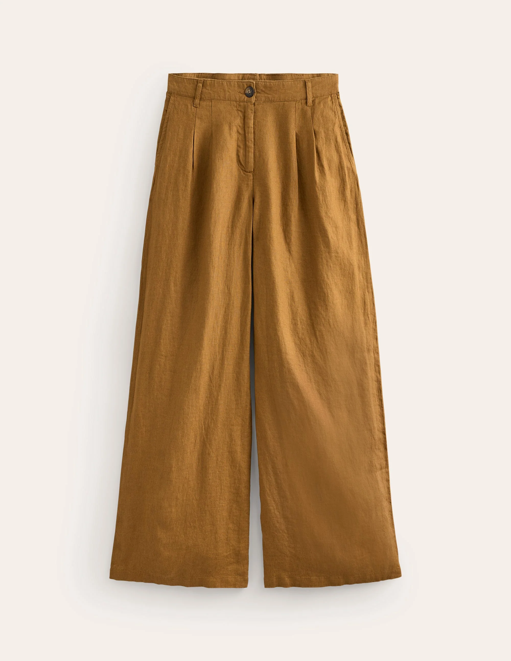 Regent Plissierte Leinenhose-Black - Image 7