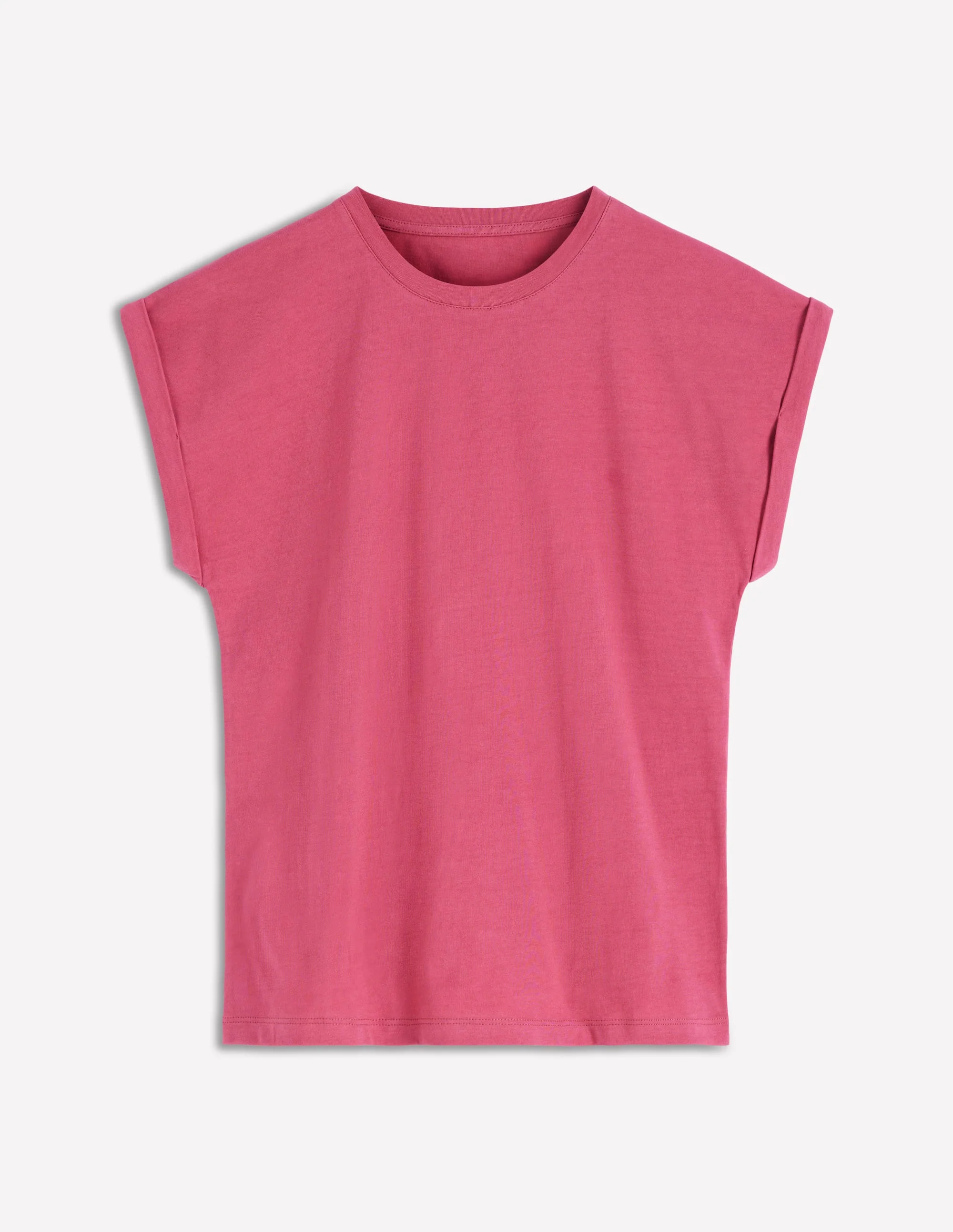 Ren T-Shirt mit umgeschlagenen Ärmeln-Pastellrosa - Image 5