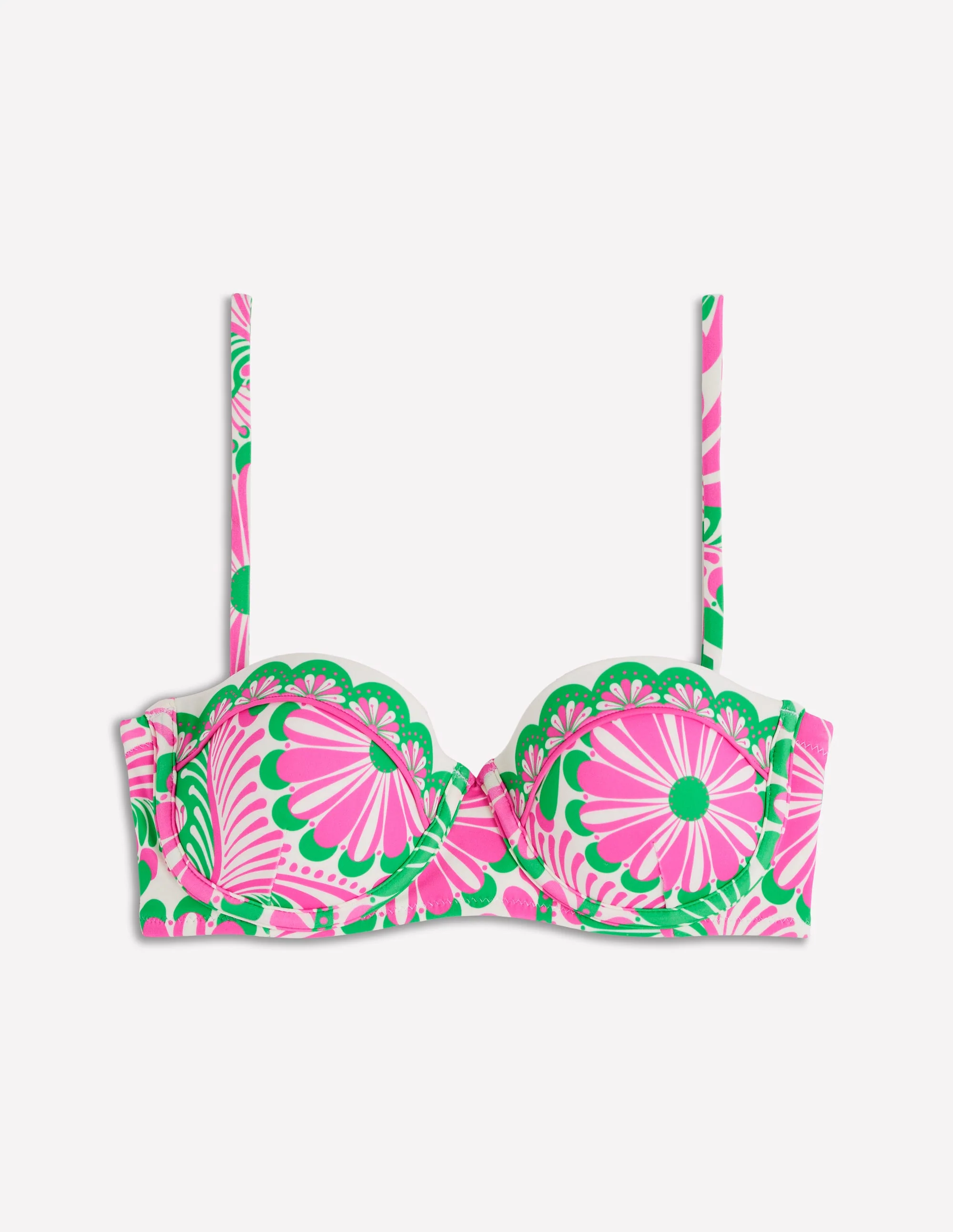 Rhodes Bikinioberteil in Körbchengröße-Rosa, Euphorische Gärten - Image 7