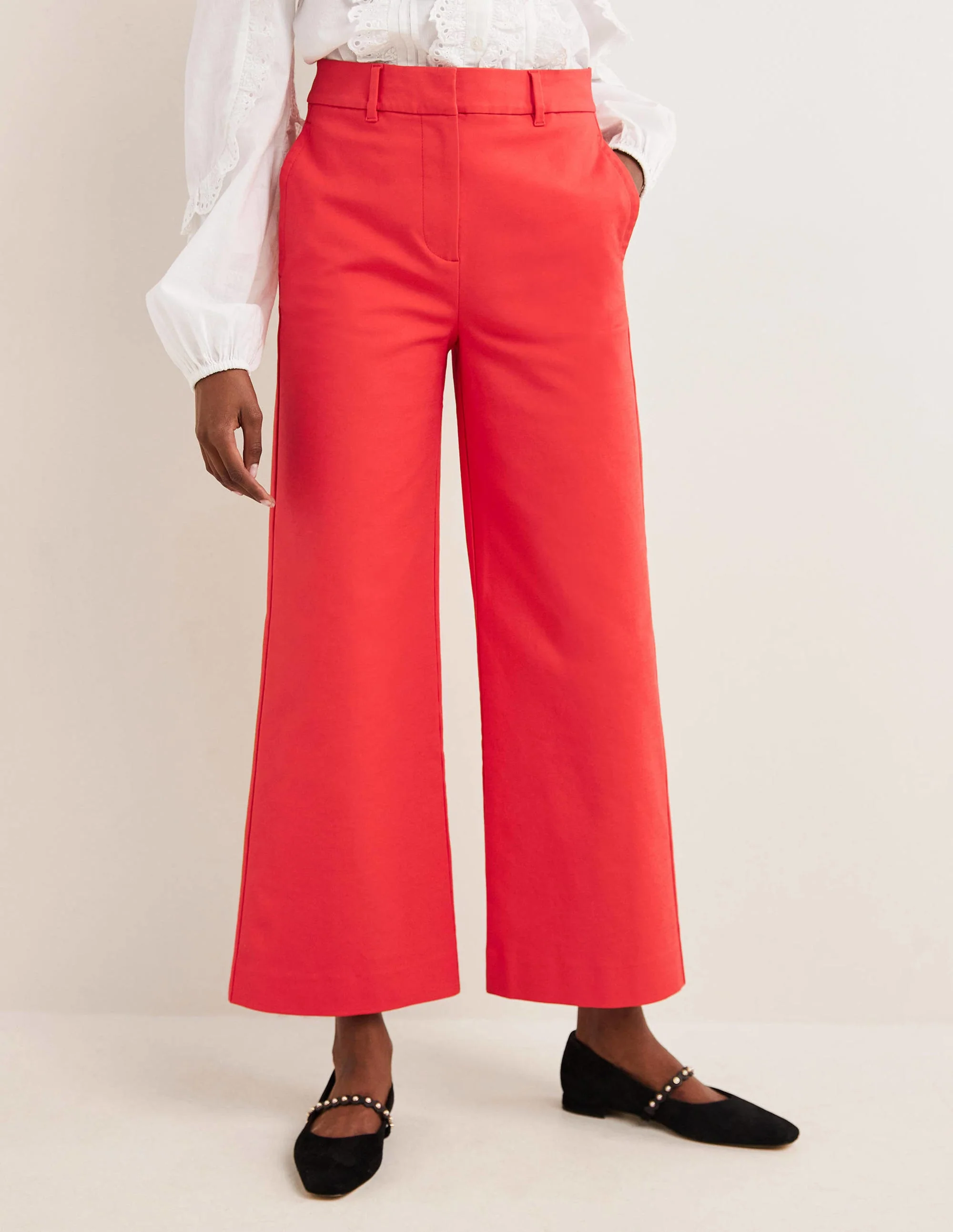 Richmond Hose mit hoher Taille-Erdbeerkuchenrot - Image 5