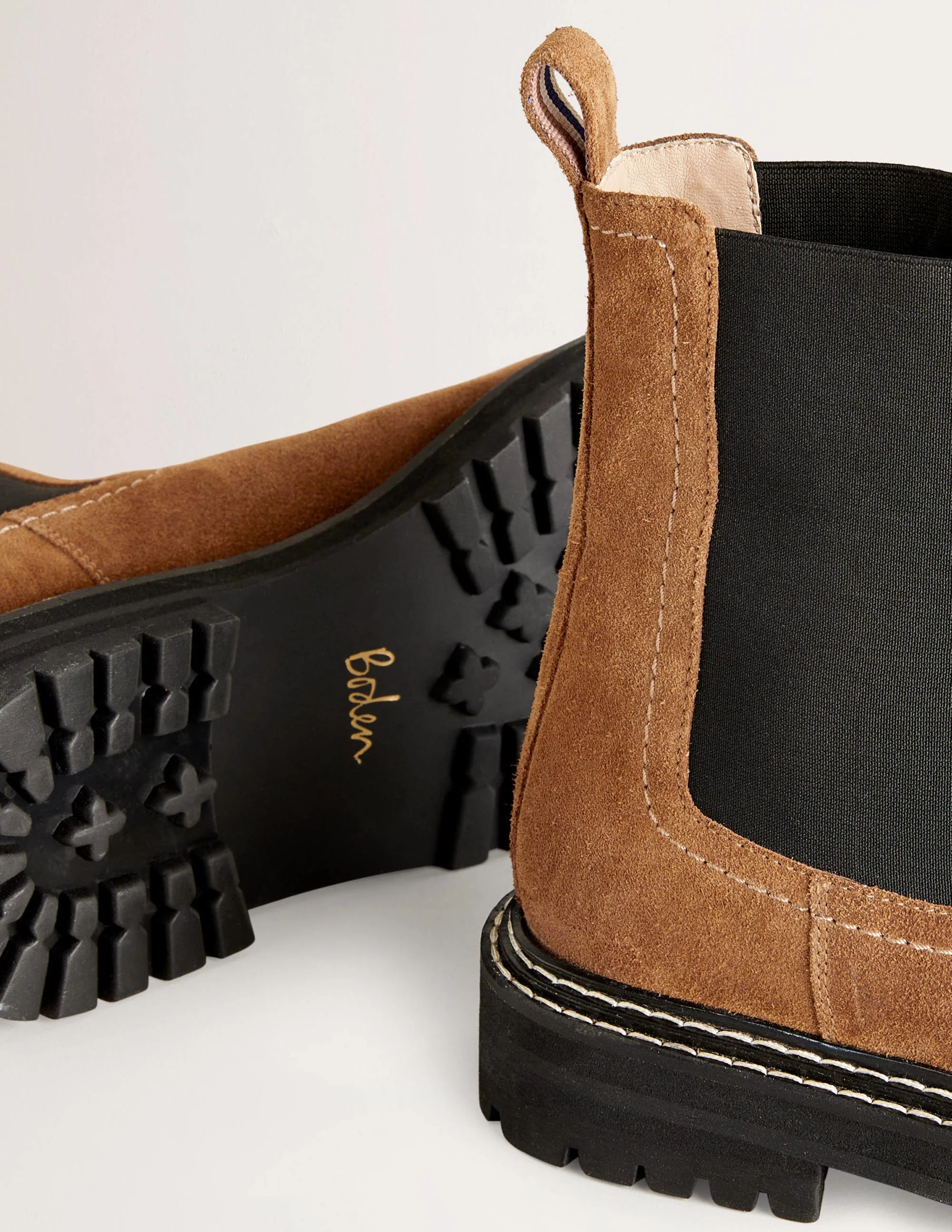 Robuste Chelsea-Boots-Goldbraun - Image 4