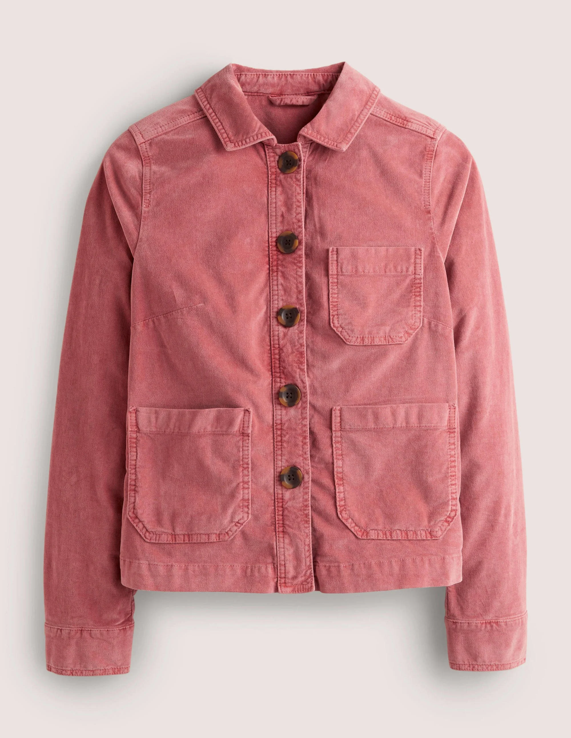 Robuste Jacke aus Samt-Staubrot, Samt - Image 7
