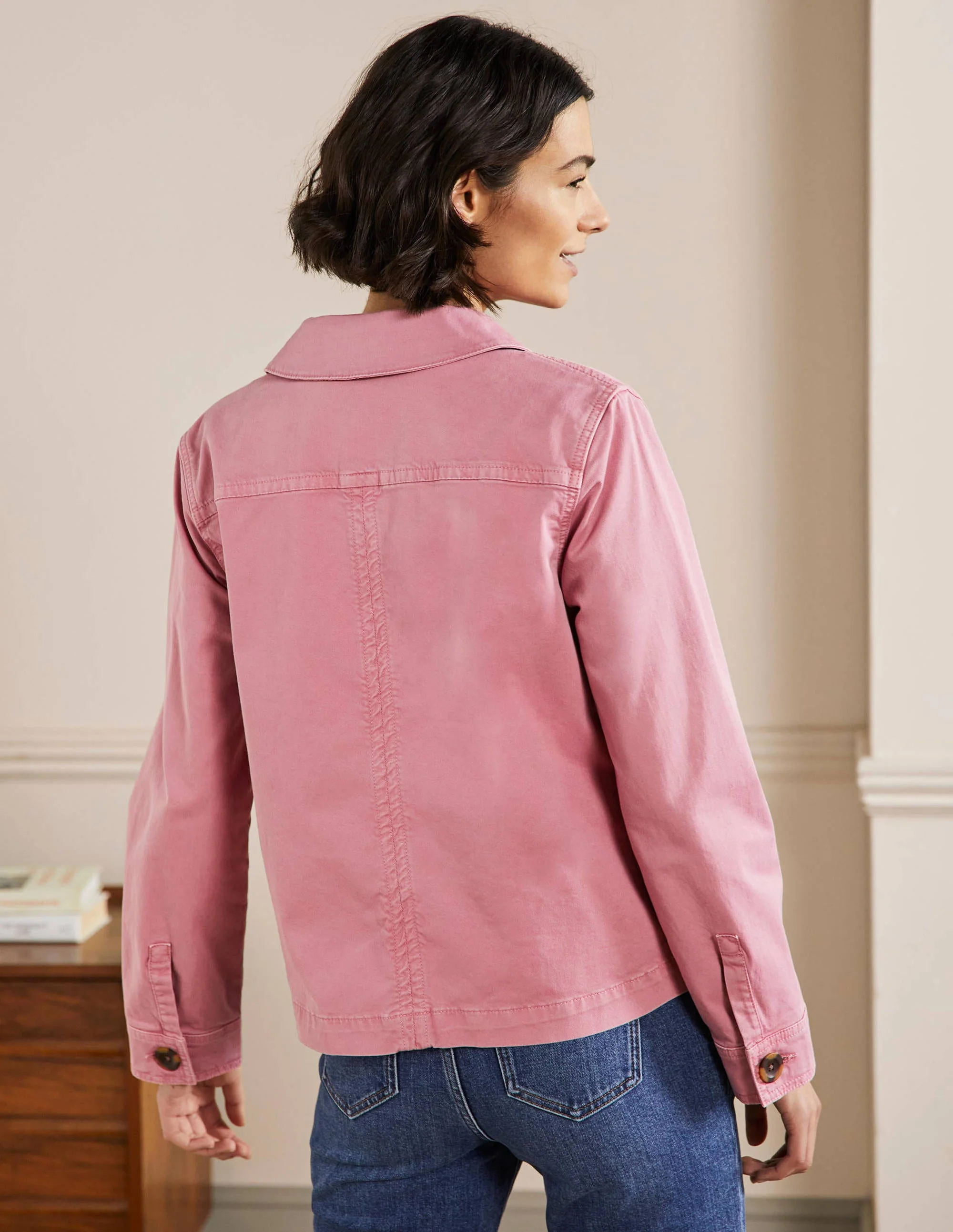 Robuste Jacke mit aufgesetzten Taschen-Kirsch-Smoothie - Image 3