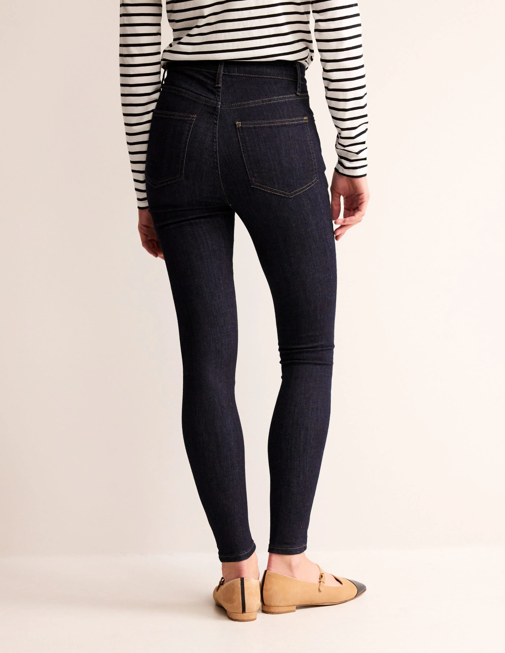 Röhrenjeans mit hohem Bund-Indigo - Image 3