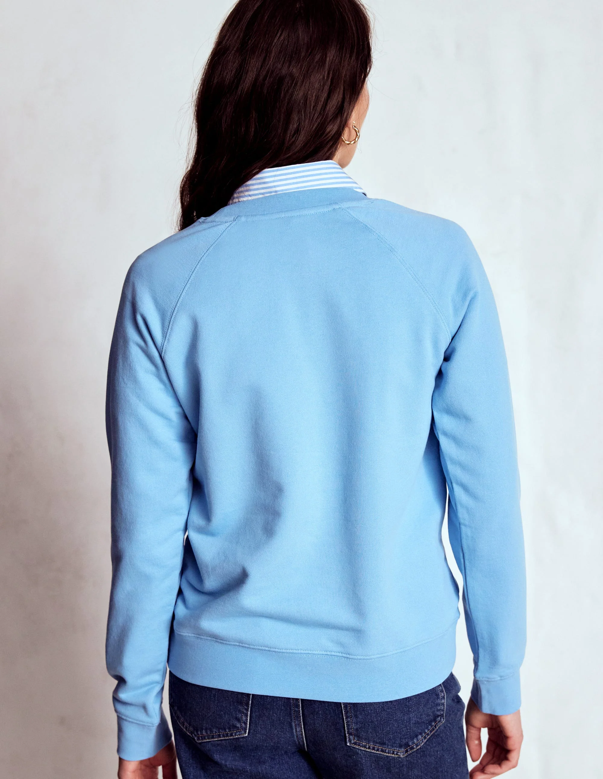 Rosa Sweatshirt mit Stickerei-Mürrische Katze - Image 3
