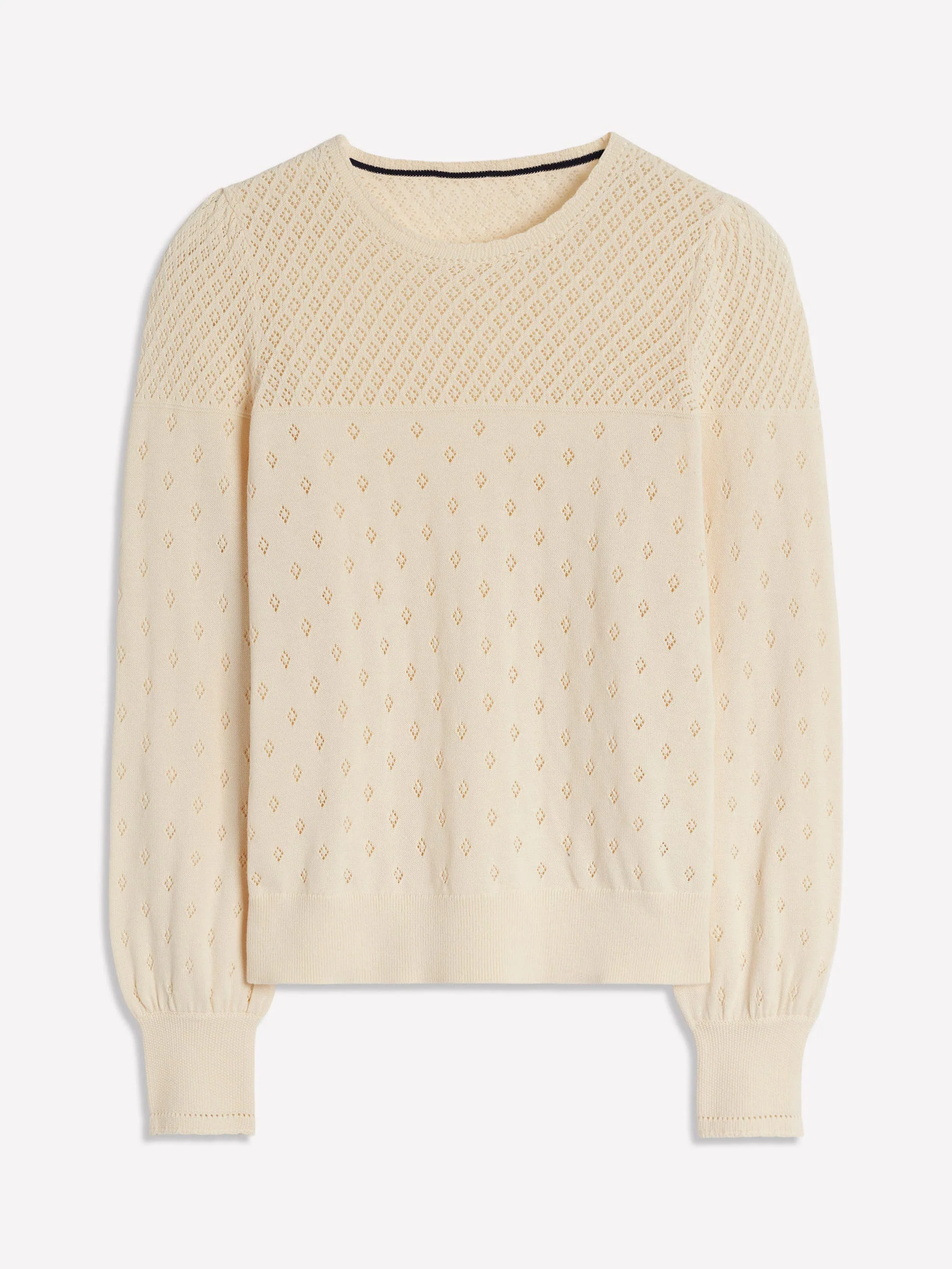 Rosalie Pointelle-Pullover-Warmes Naturweiß - Image 5
