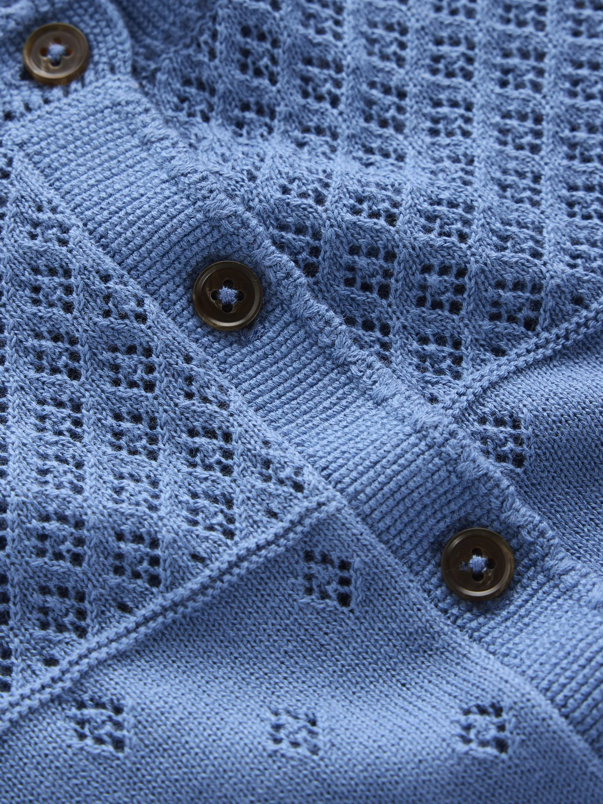 Rosalie Pointelle-Strickjacke-Blue River Blau - Image 6