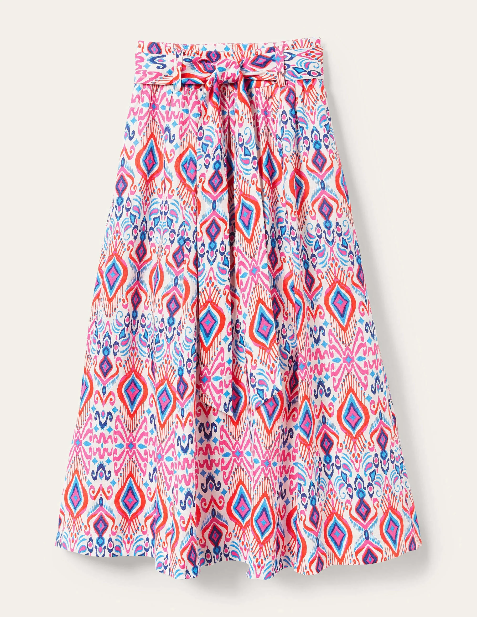 Rosemary Midirock aus Leinen-Ikat-Muster - Image 6