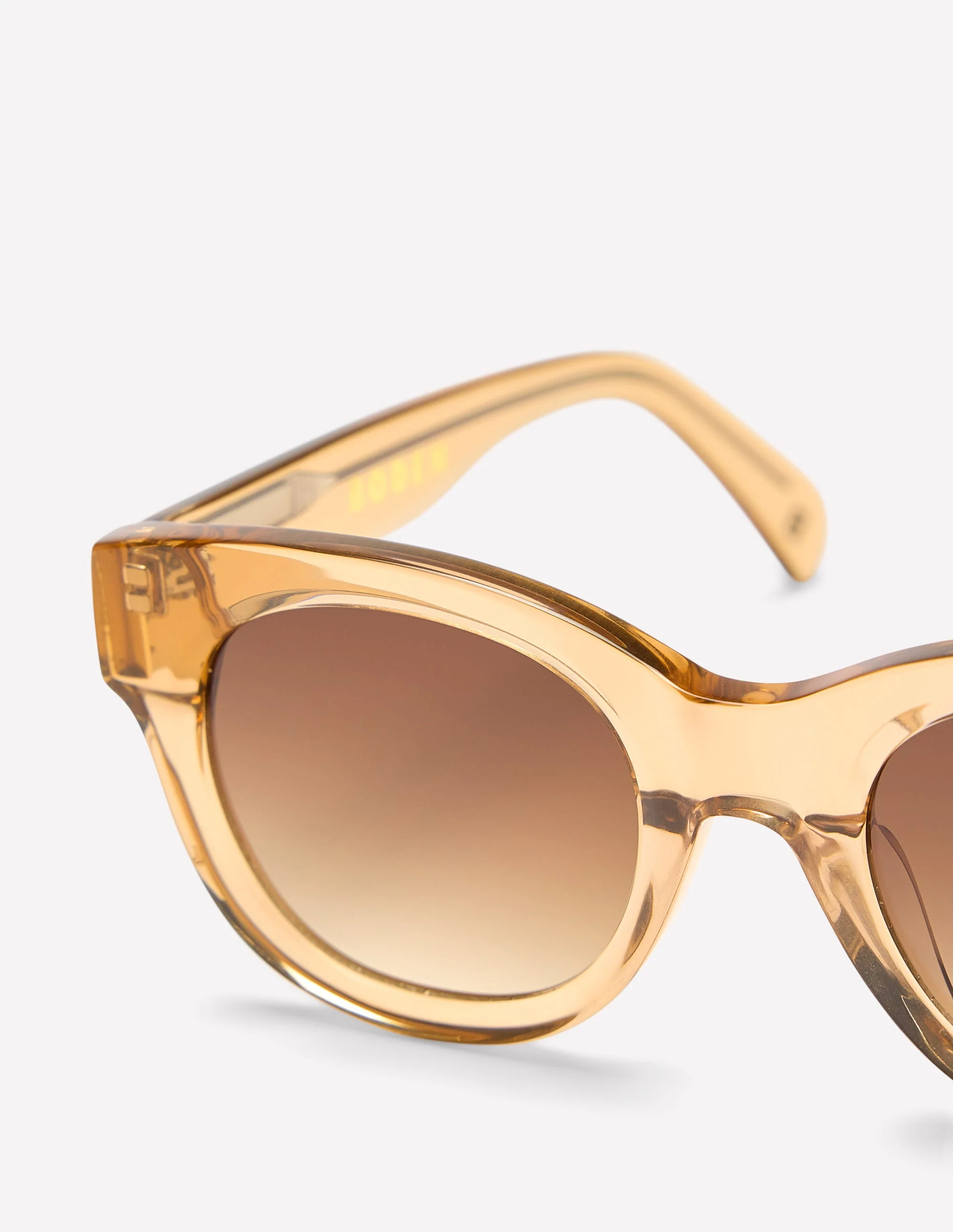 Runde Acetat-Sonnenbrille-Kristall-Taupe - Image 4