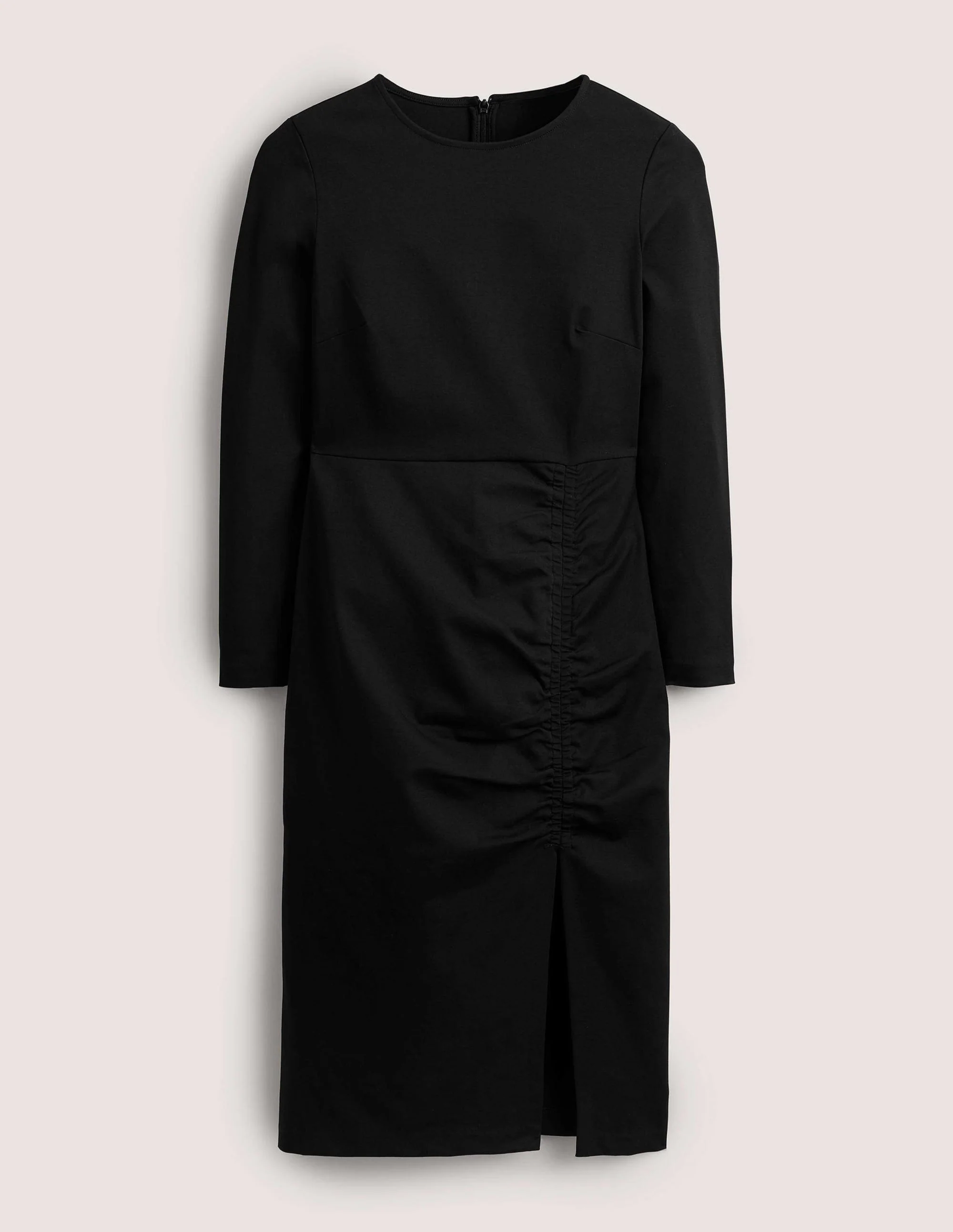 Säulen-Midikleid aus Jersey-Schwarz - Image 6