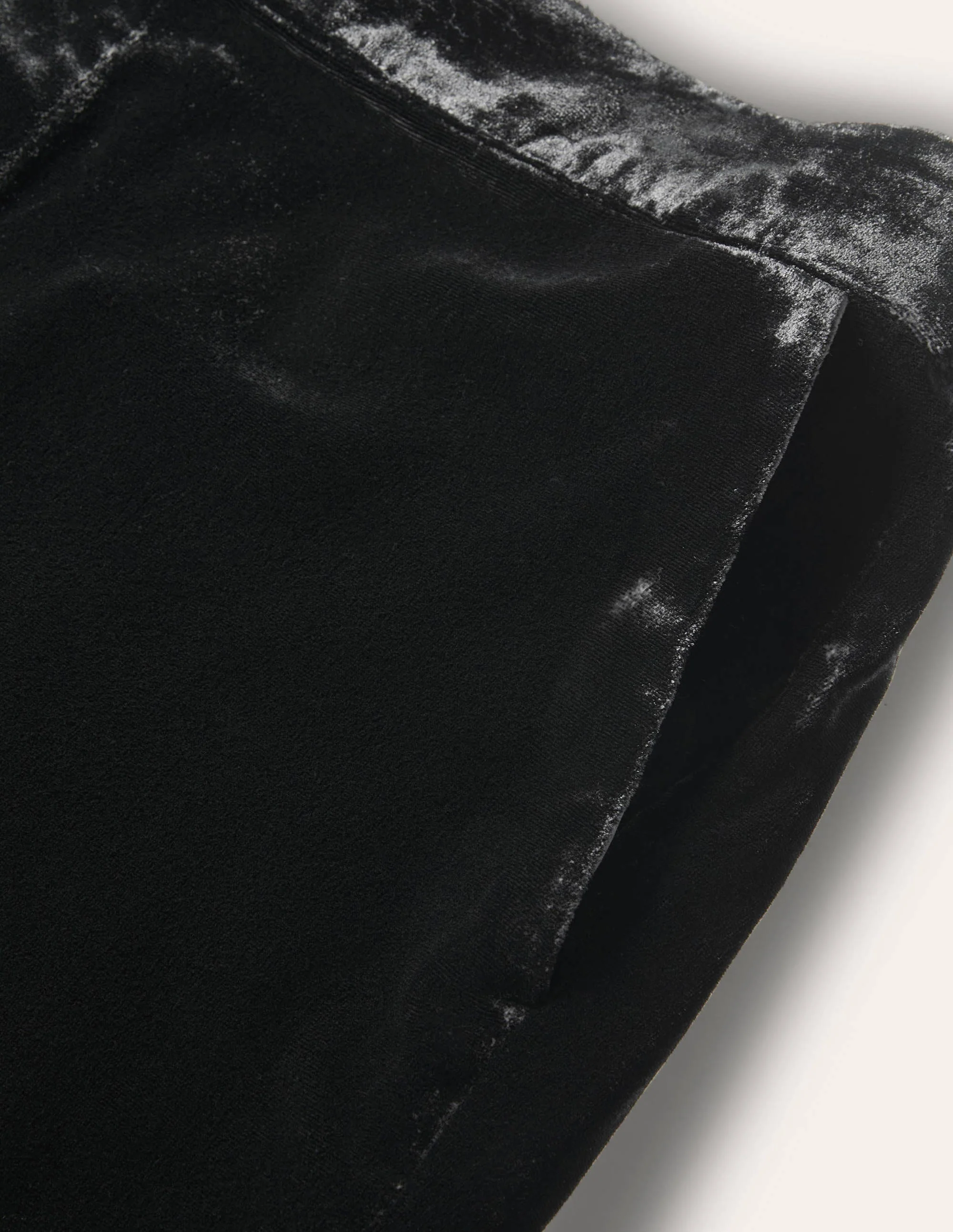 Samthose mit Bündchen-Schwarz - Image 7