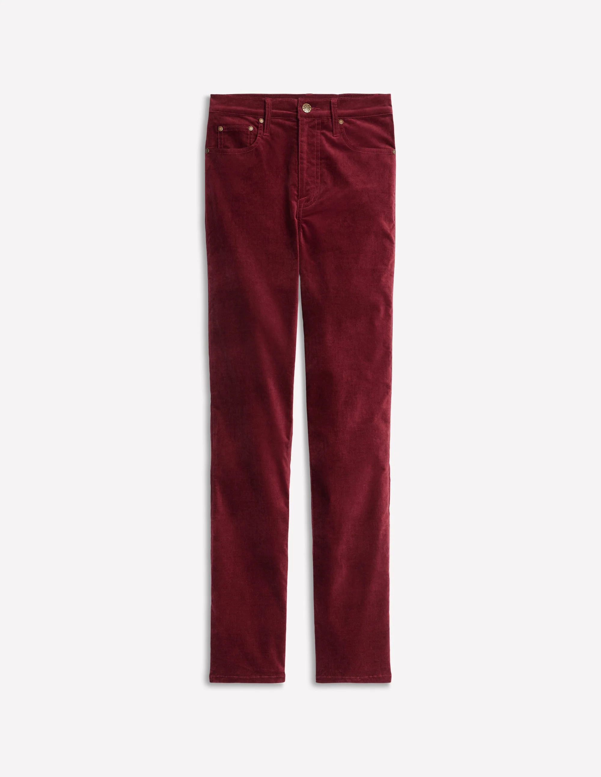 Samtjeans mit Five-Pocket-Design-Kastanie - Image 6