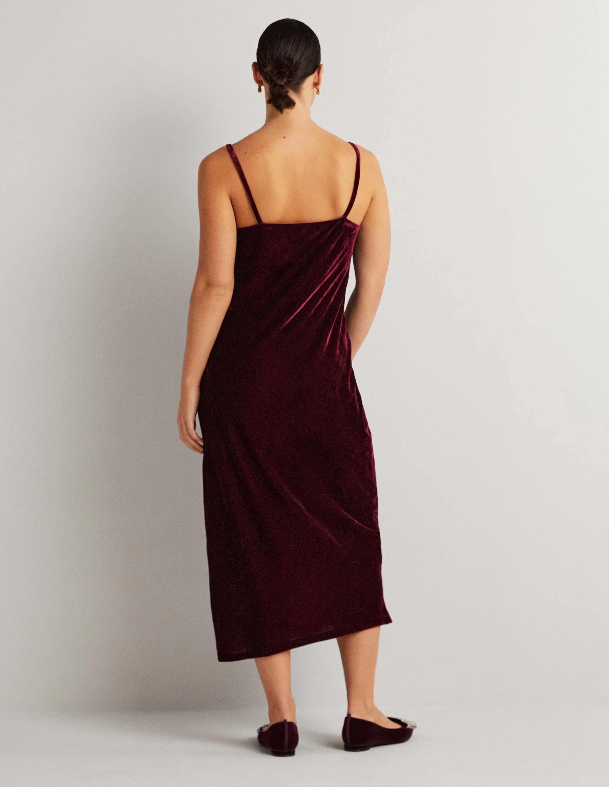 Samtkleid zum Hineinschlüpfen-Rubinrot - Image 3