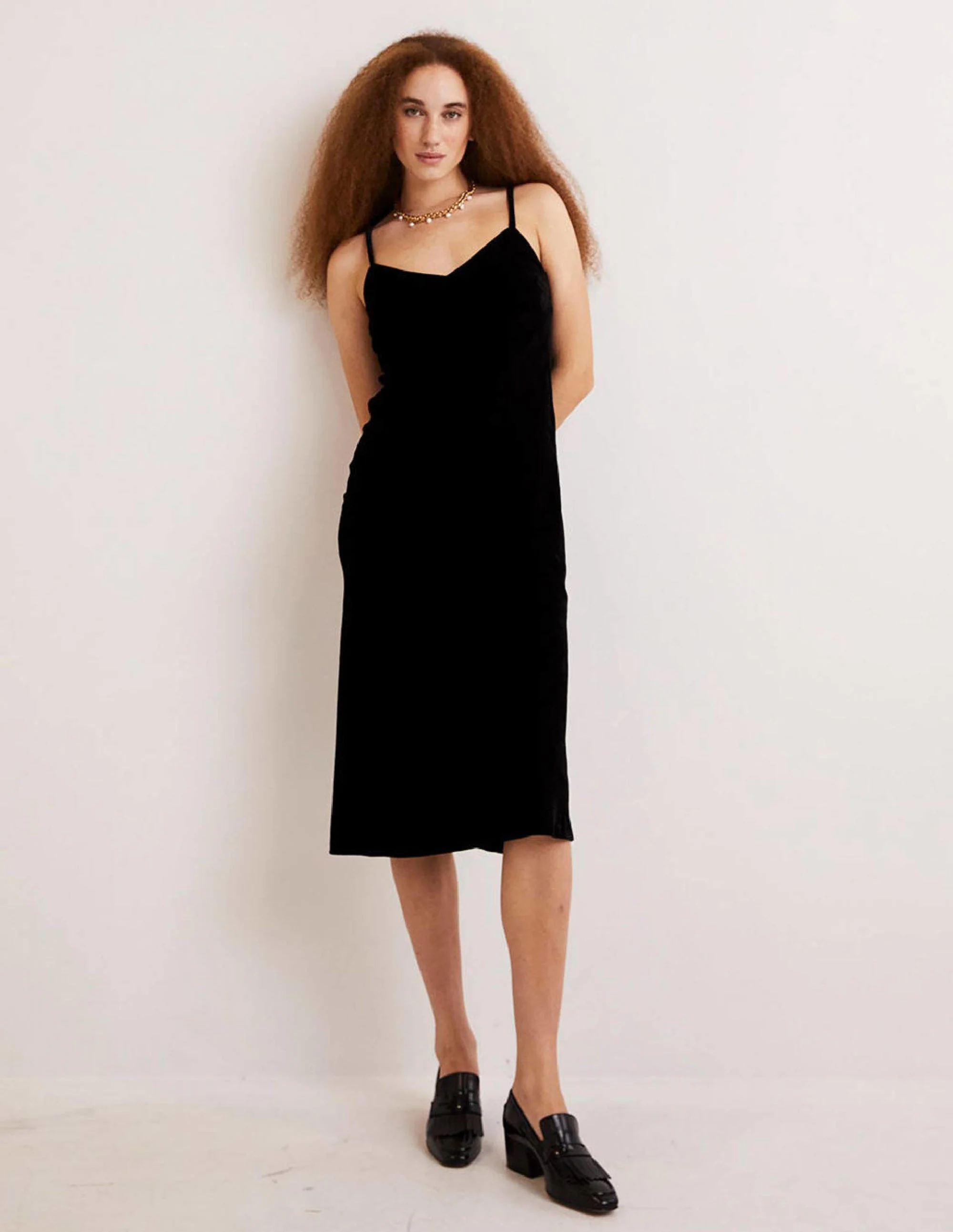 Samtkleid zum Hineinschlüpfen-Schwarz - Image 5