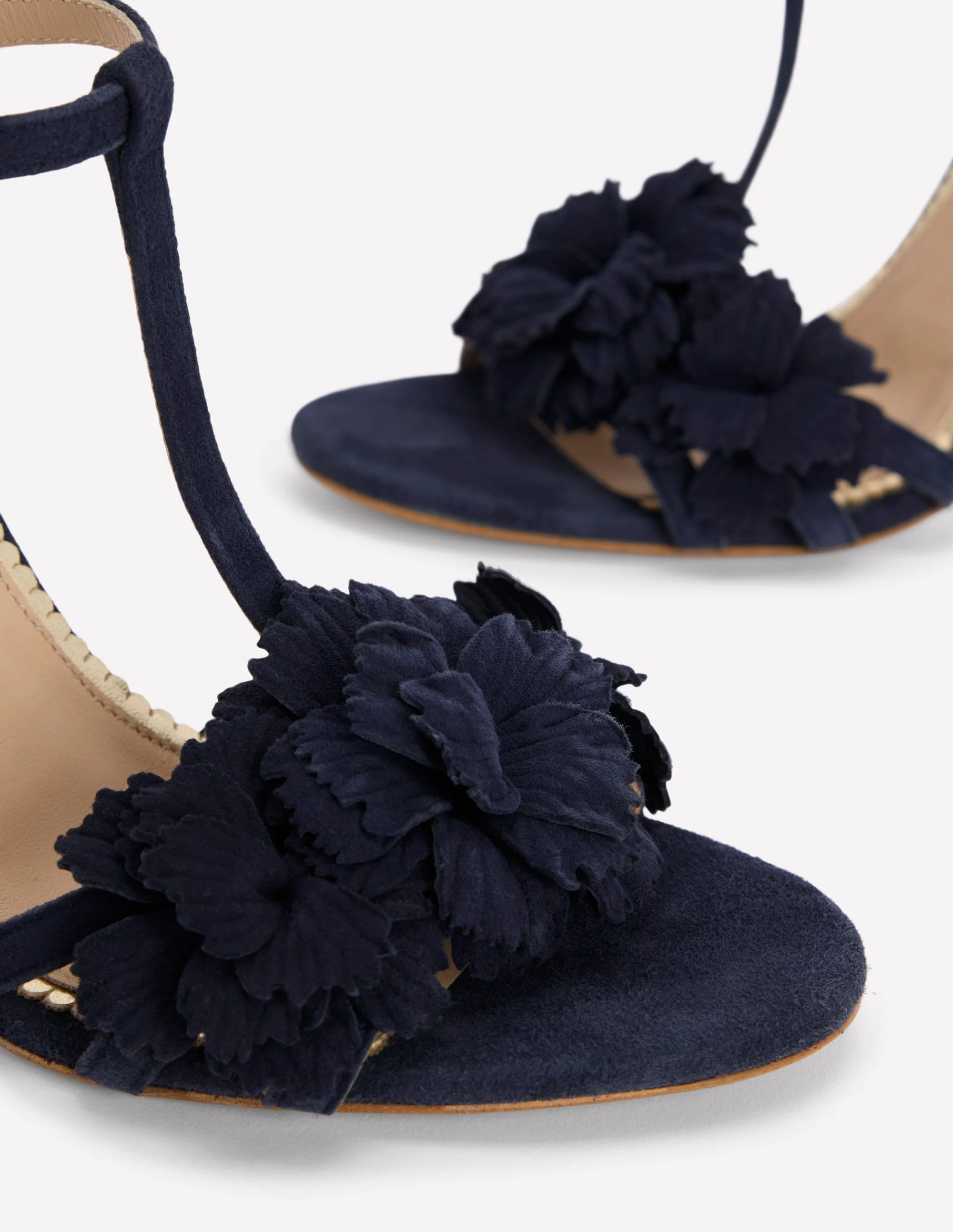 Sandalen mit Blumenverzierung-Marineblau - Image 4