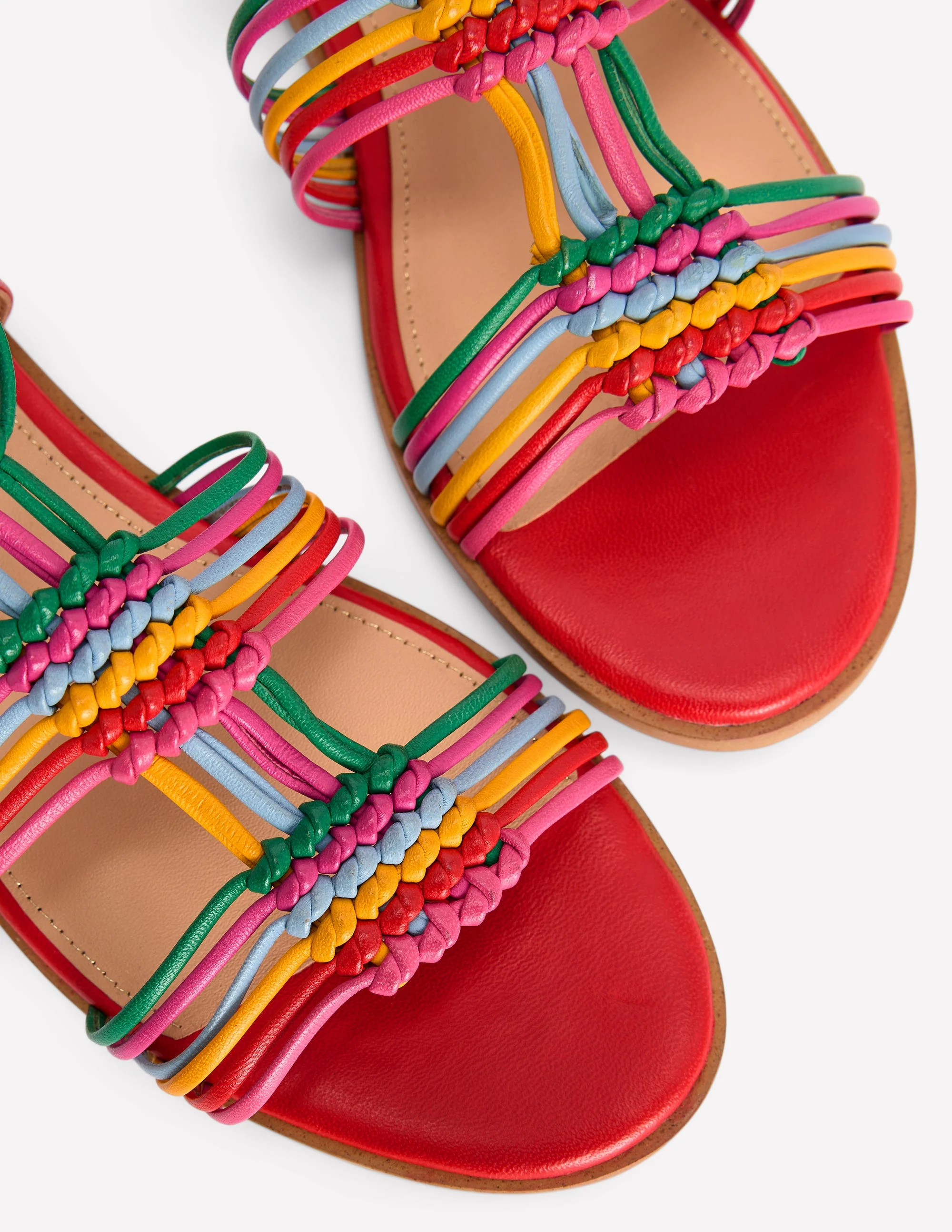 Sandalen mit Knoten und mehreren Riemen-Bunt - Image 4