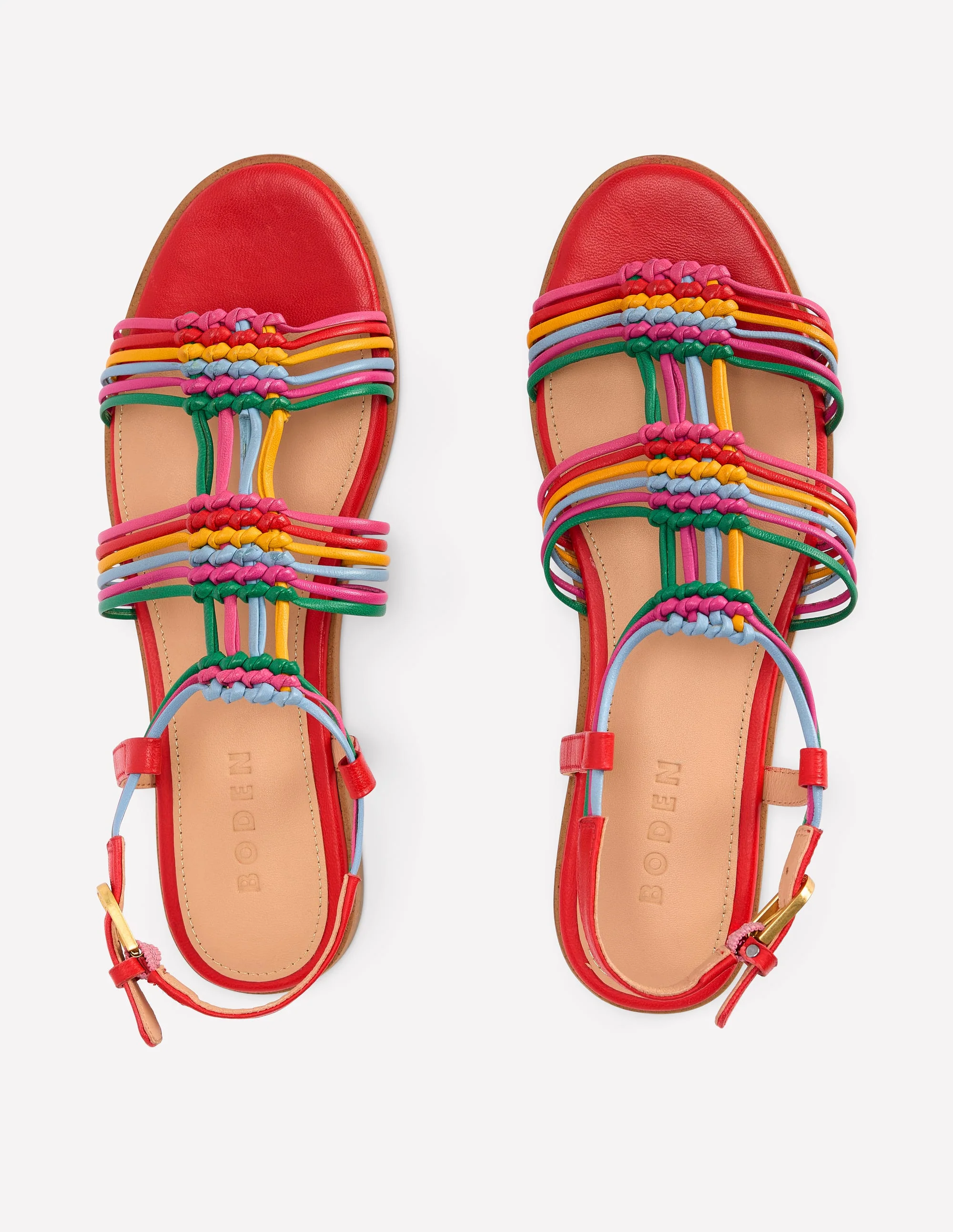 Sandalen mit Knoten und mehreren Riemen-Bunt - Image 5
