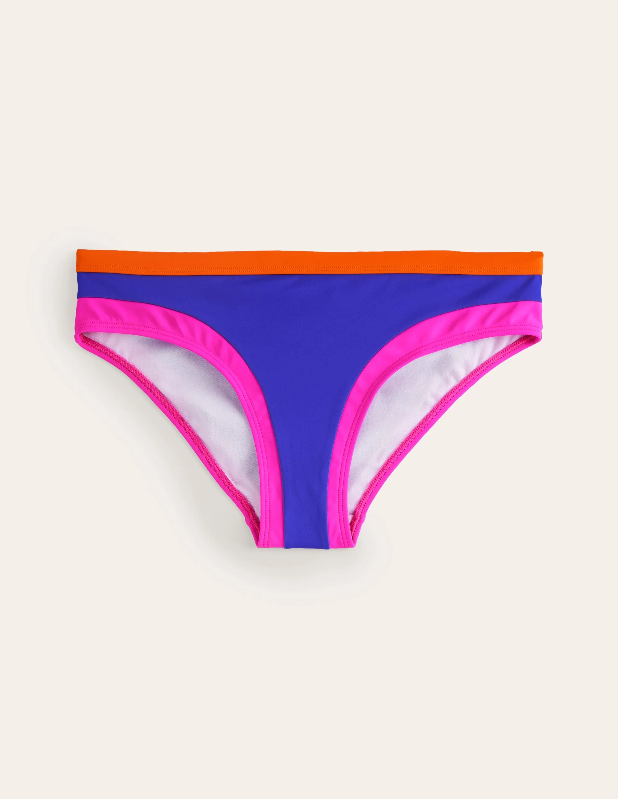 Santorini Bikinihose-Blau / Rosa Blockfarben - Image 5