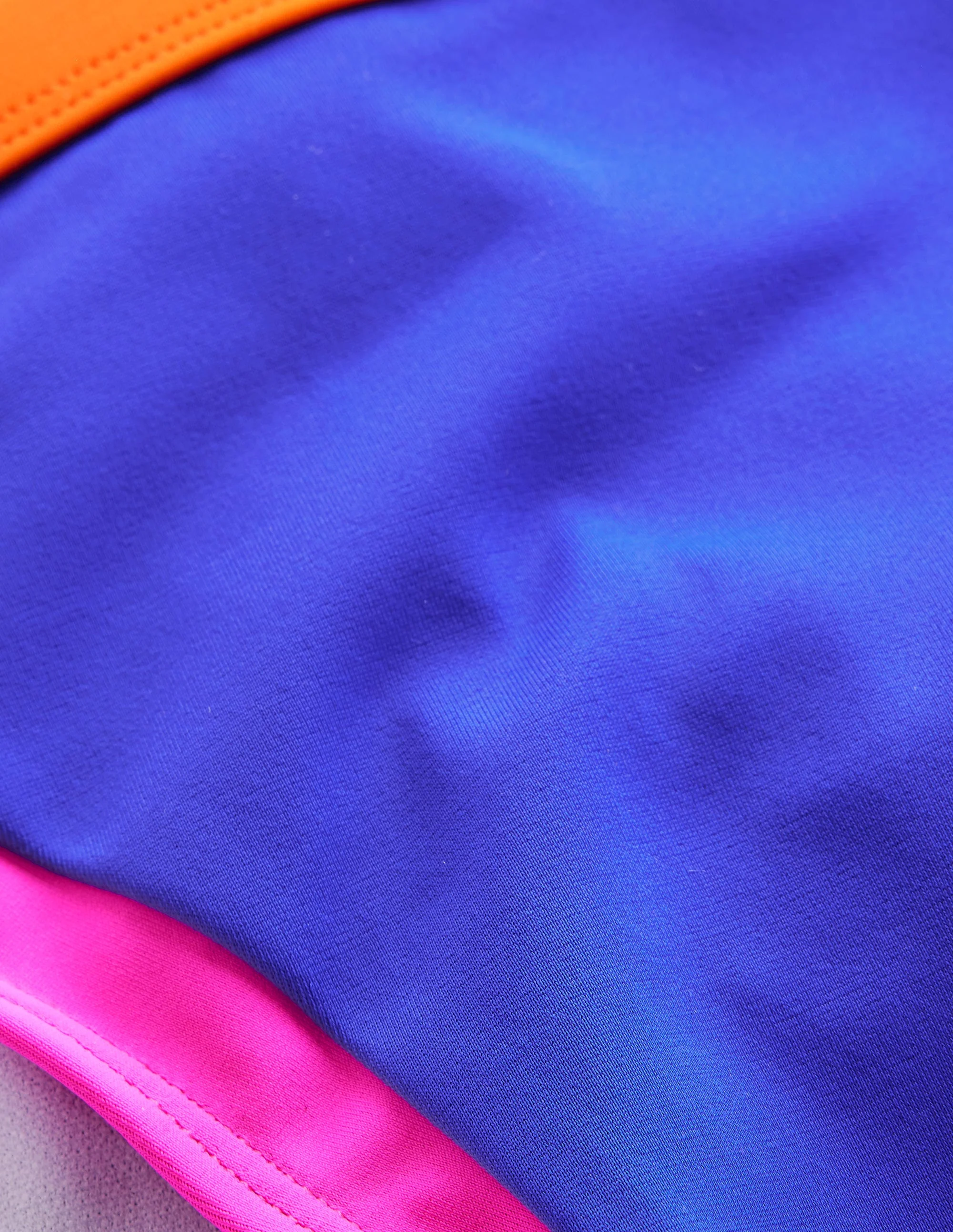 Santorini Bikinihose-Blau / Rosa Blockfarben - Image 6