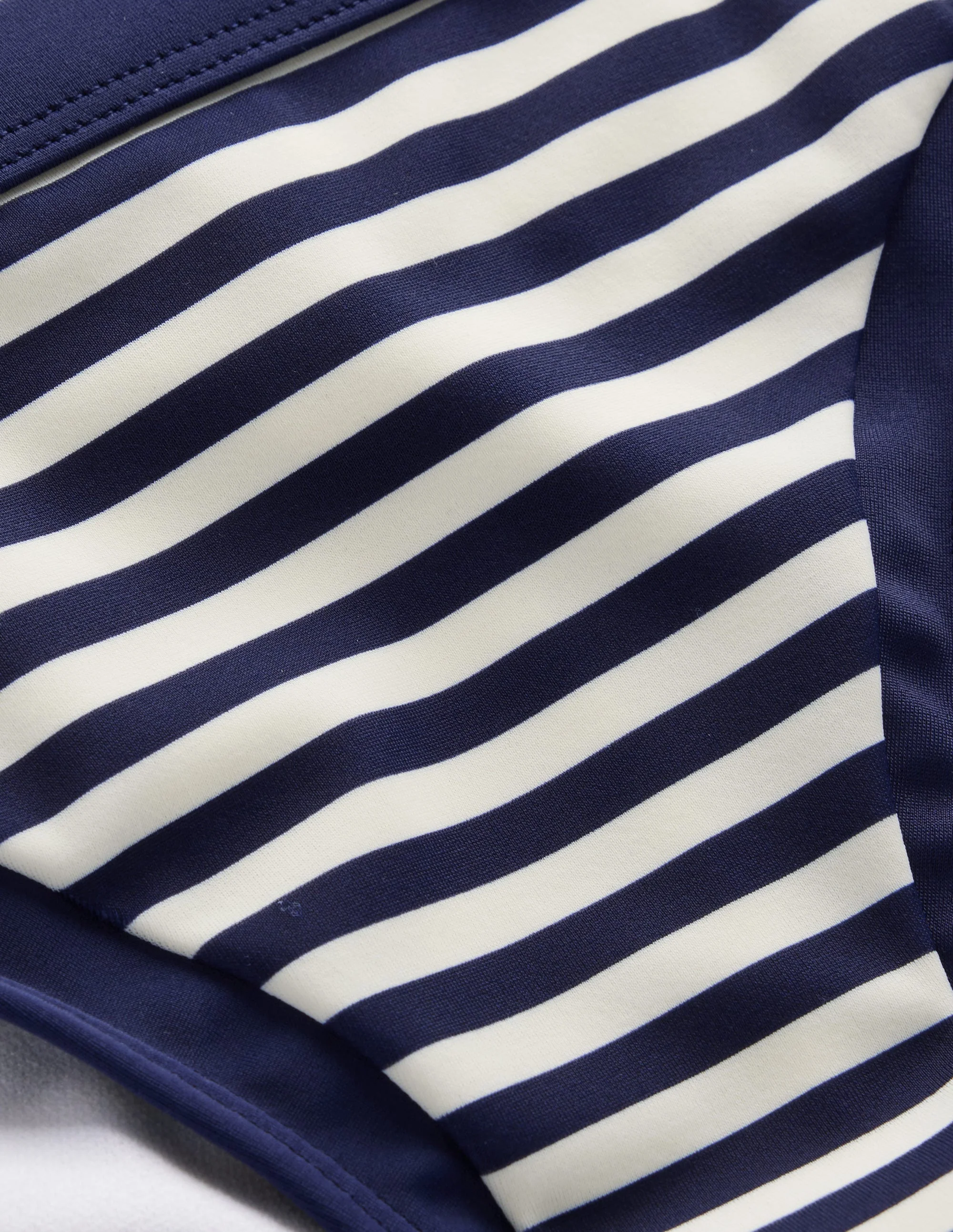 Santorini Bikinihose-Marineblau/Naturweiß Streifen - Image 6