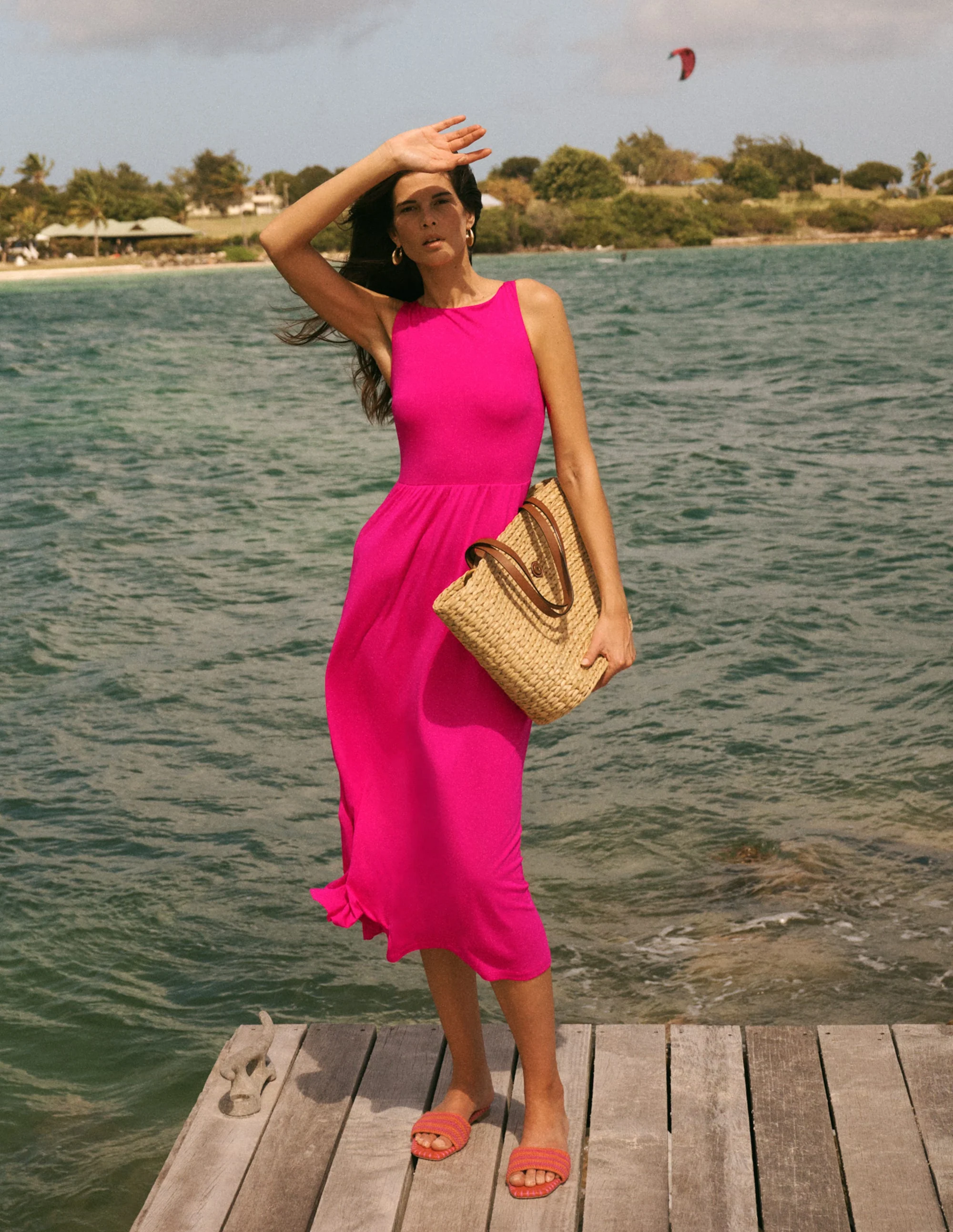 Saoirse Gesmoktes Jerseykleid-Hellrosa - Image 6