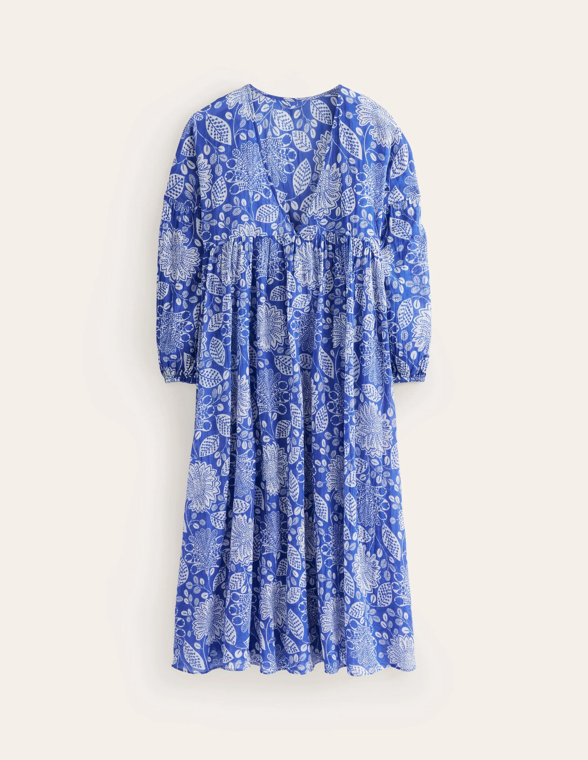 Sarah Maxi-Kaftankleid-Surf The Web, Gardenia Swirl - Image 5