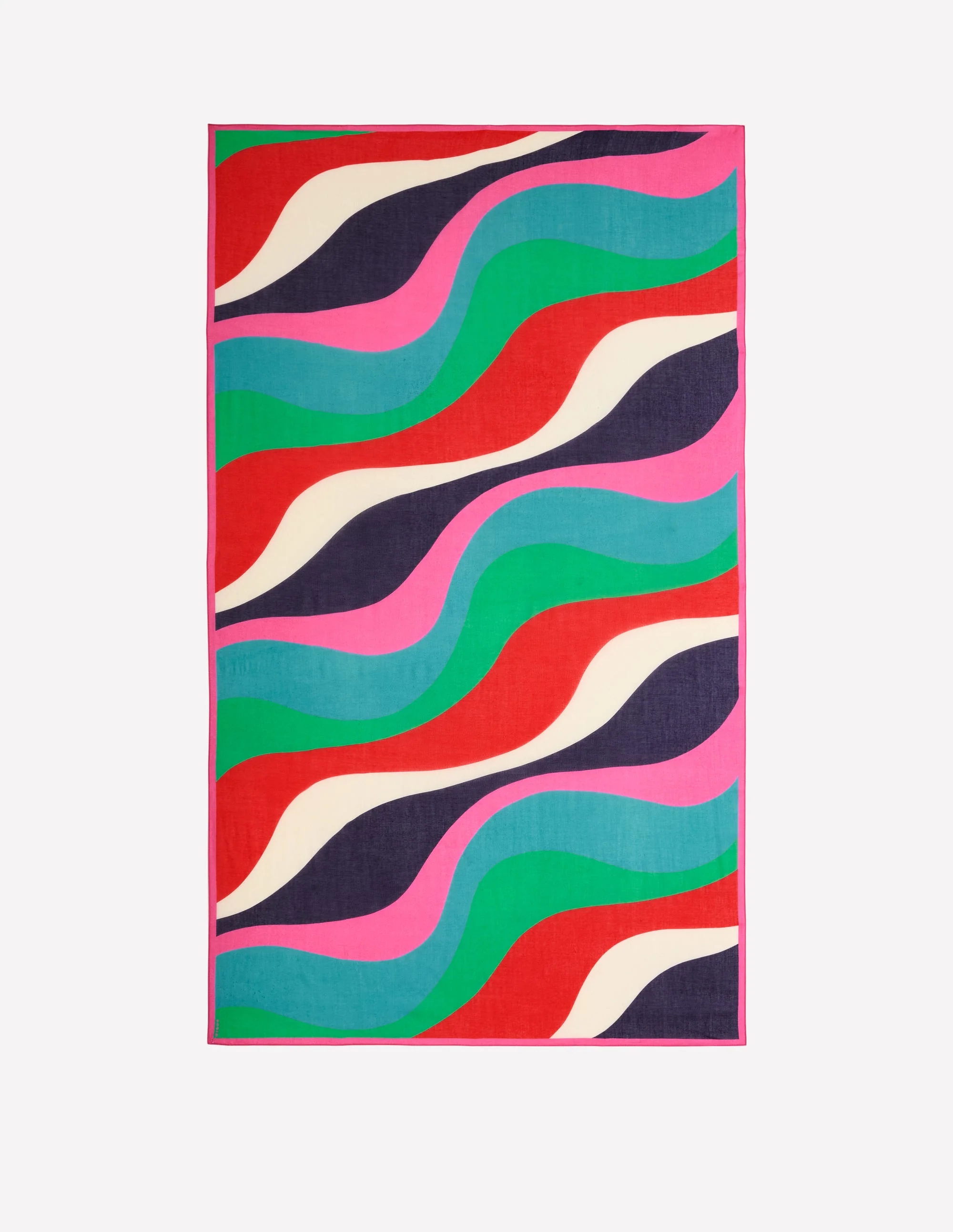 Sarong-Schal mit Muster-Bunt, Rhythmische Welle - Image 3