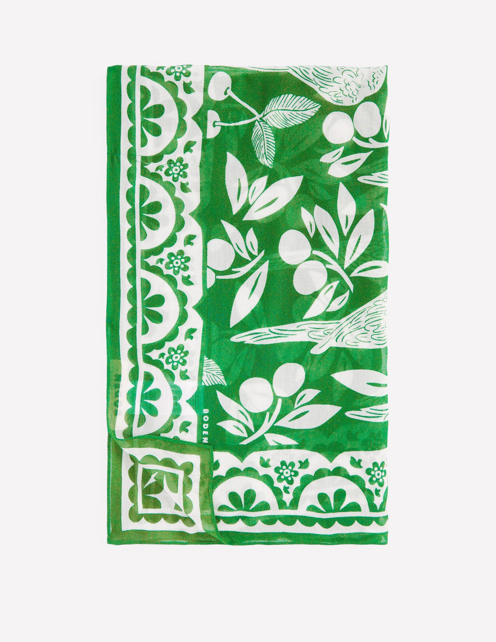 Sarong-Schal mit Muster-Grünes Tamburin, Papagei Pop-Motiv - Image 2