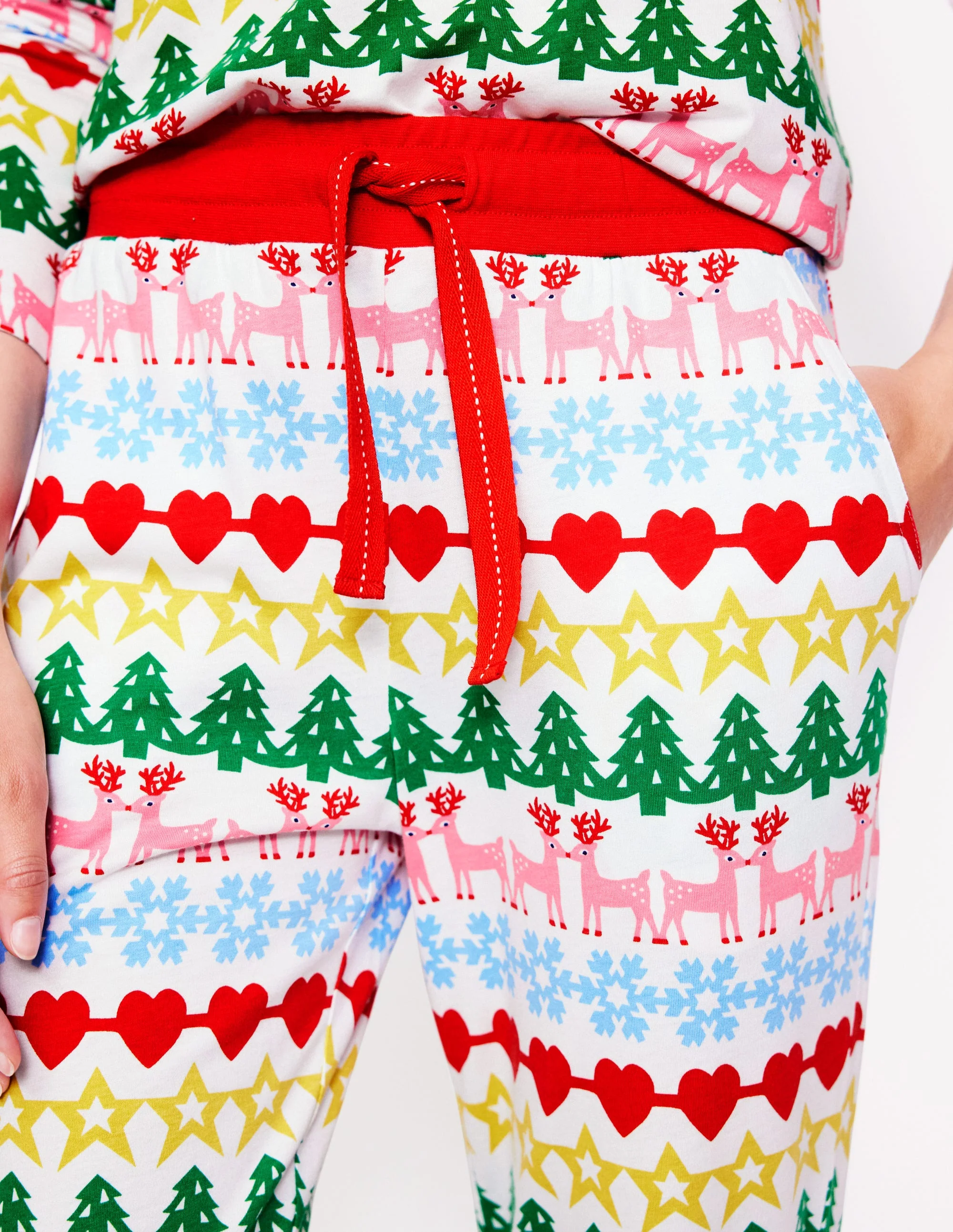 Schlafanzughose aus Jersey-Bunt, Lebkuchen Fair-Isle - Image 2