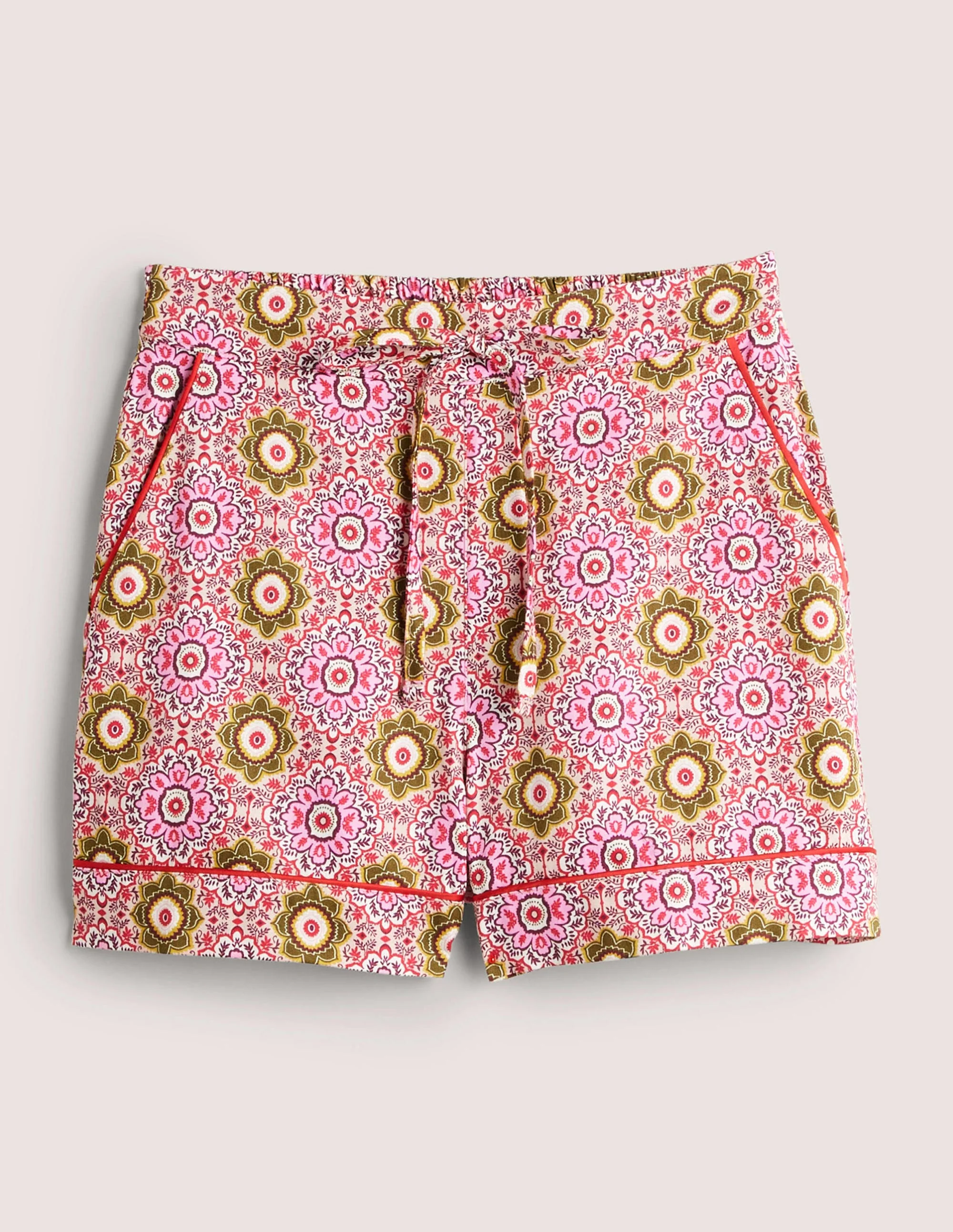 Schlafanzugshorts aus Baumwolle-Milchshake, Paradiesgarten - Image 5