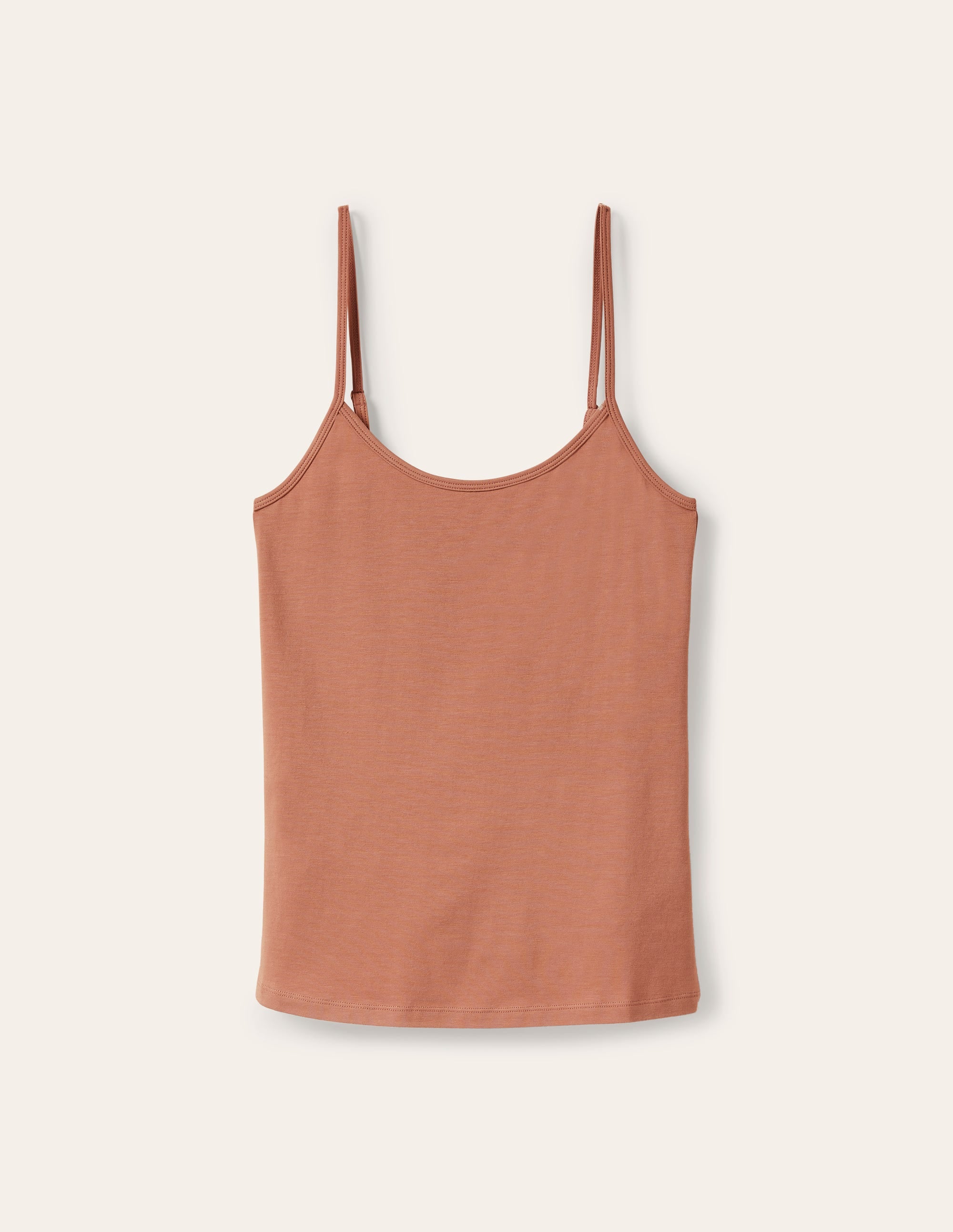 Schlichtes Camisole-Oberteil-Hellbraun - Image 6
