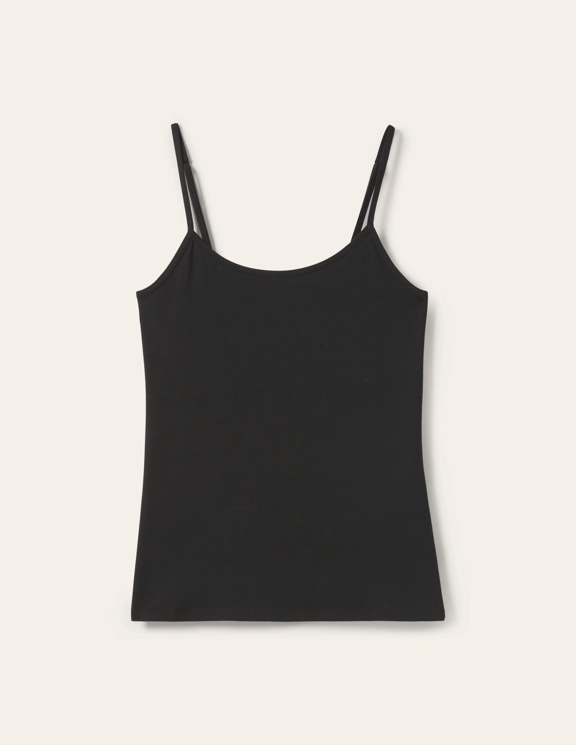 Schlichtes Camisole-Oberteil-Schwarz - Image 10