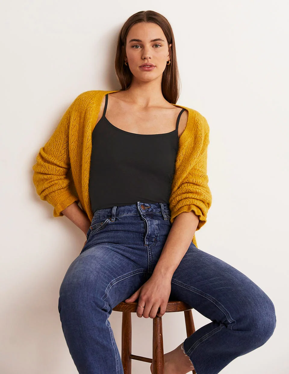 Schlichtes Camisole-Oberteil-Schwarz - Image 4