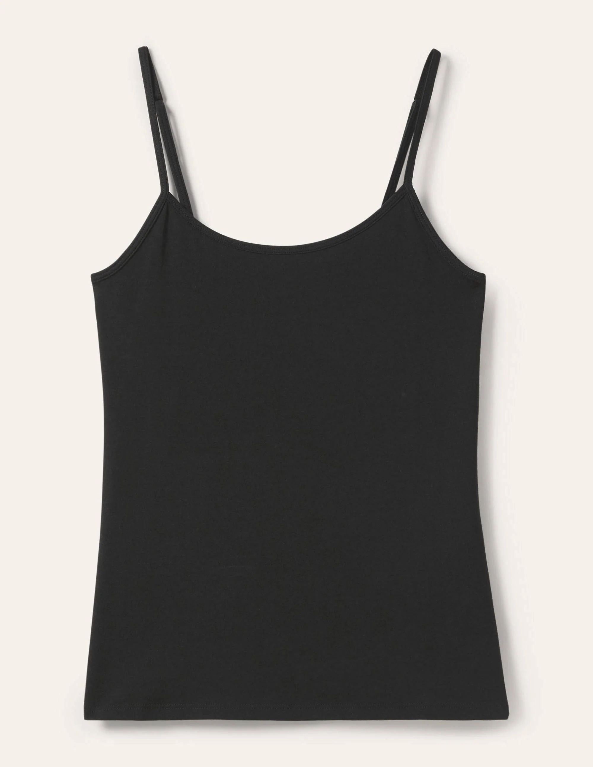 Schlichtes Camisole-Oberteil-Schwarz - Image 9