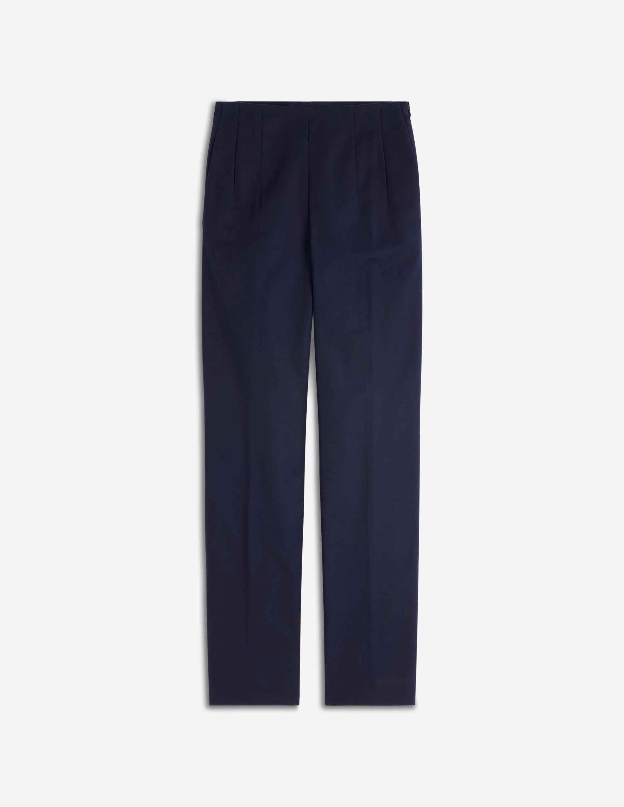 Schmal geschnittene Baumwollhose-Marineblau - Image 5