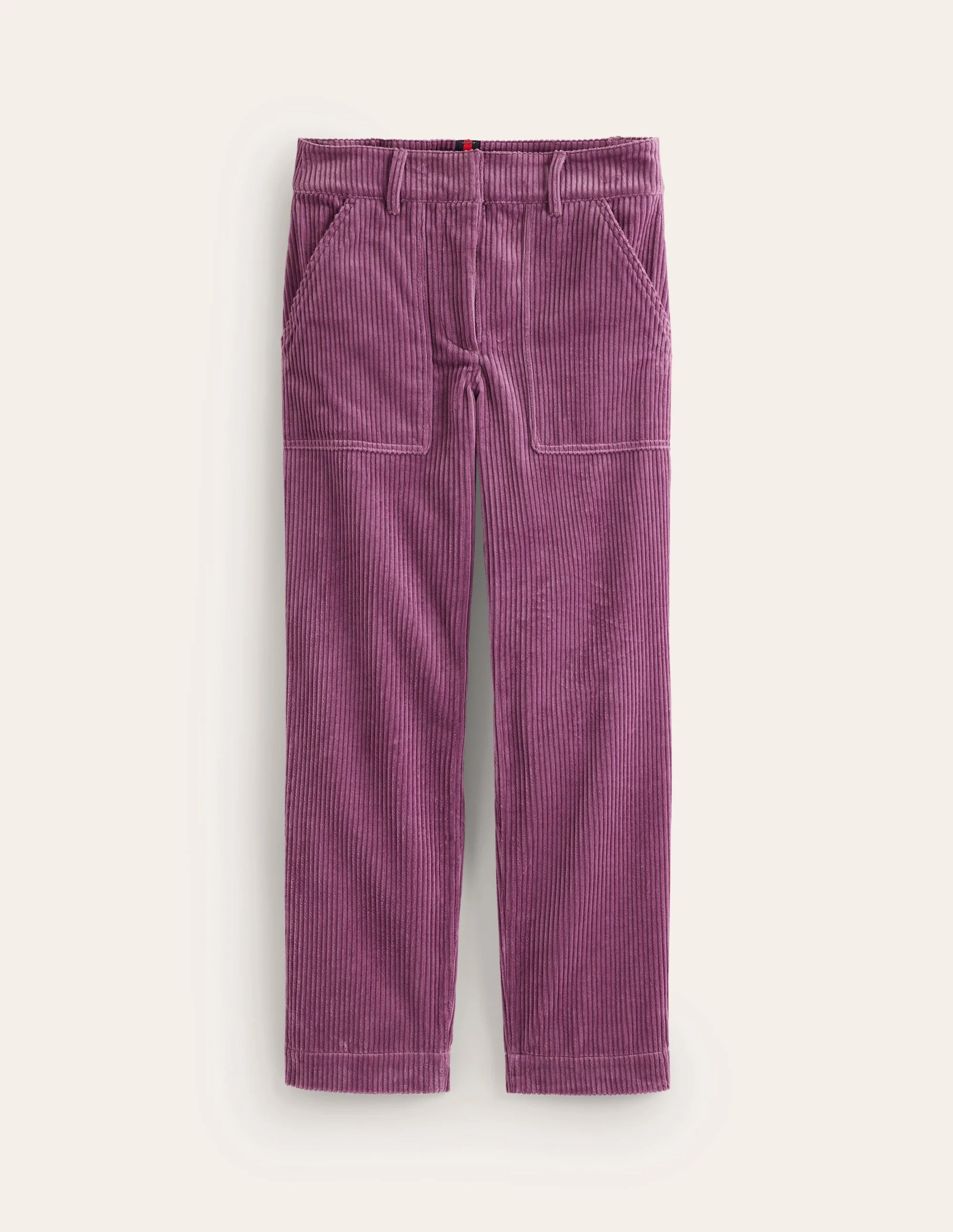 Schmal zulaufende Cargohose aus Cord-Lila Distel - Image 6