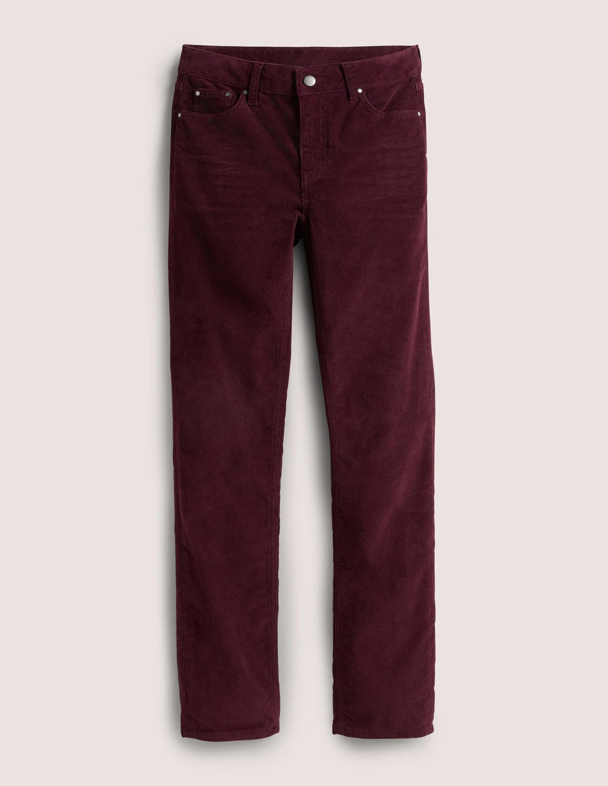 Schmale Cord-Jeans mit geradem Bein-Glühweinrot - Image 6