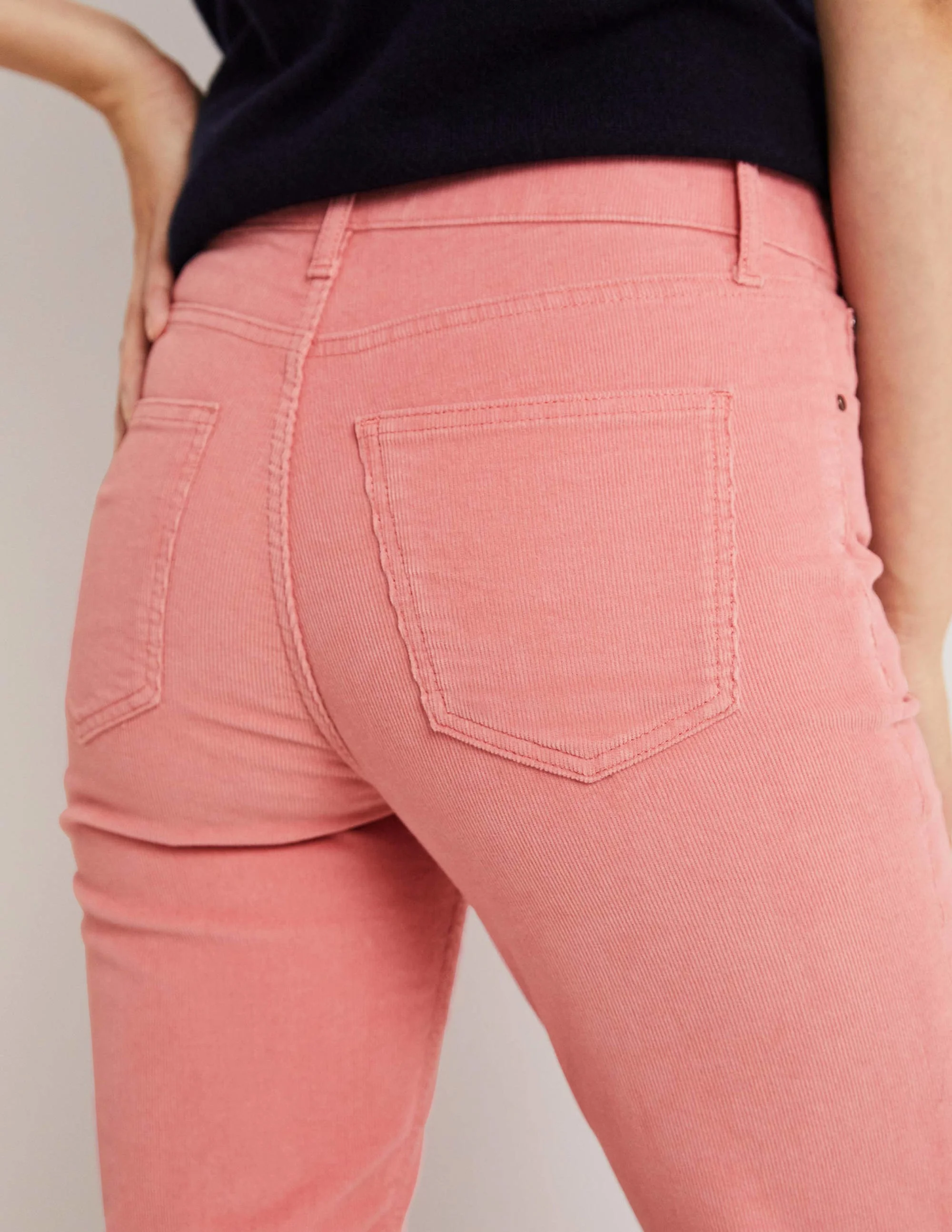 Schmale Cord-Jeans mit geradem Bein-Mandelblütenrosa - Image 2