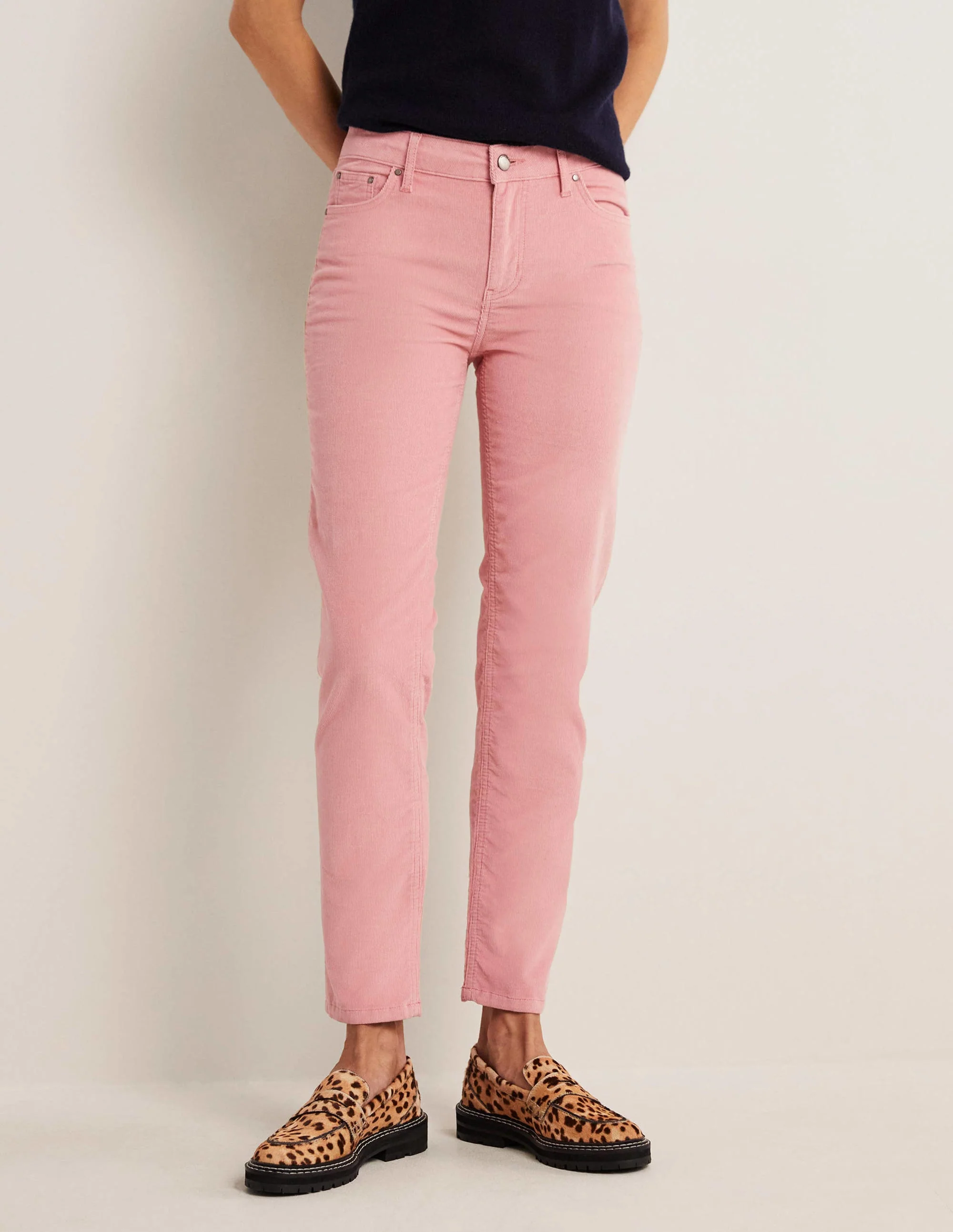 Schmale Cord-Jeans mit geradem Bein-Mandelblütenrosa - Image 4
