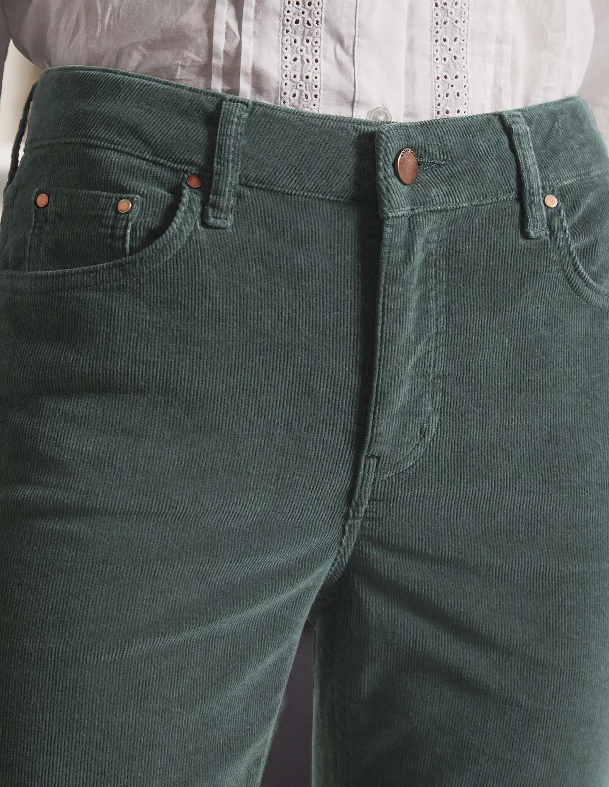 Schmale Cord-Jeans mit geradem Bein-Wellington-Grün - Image 3
